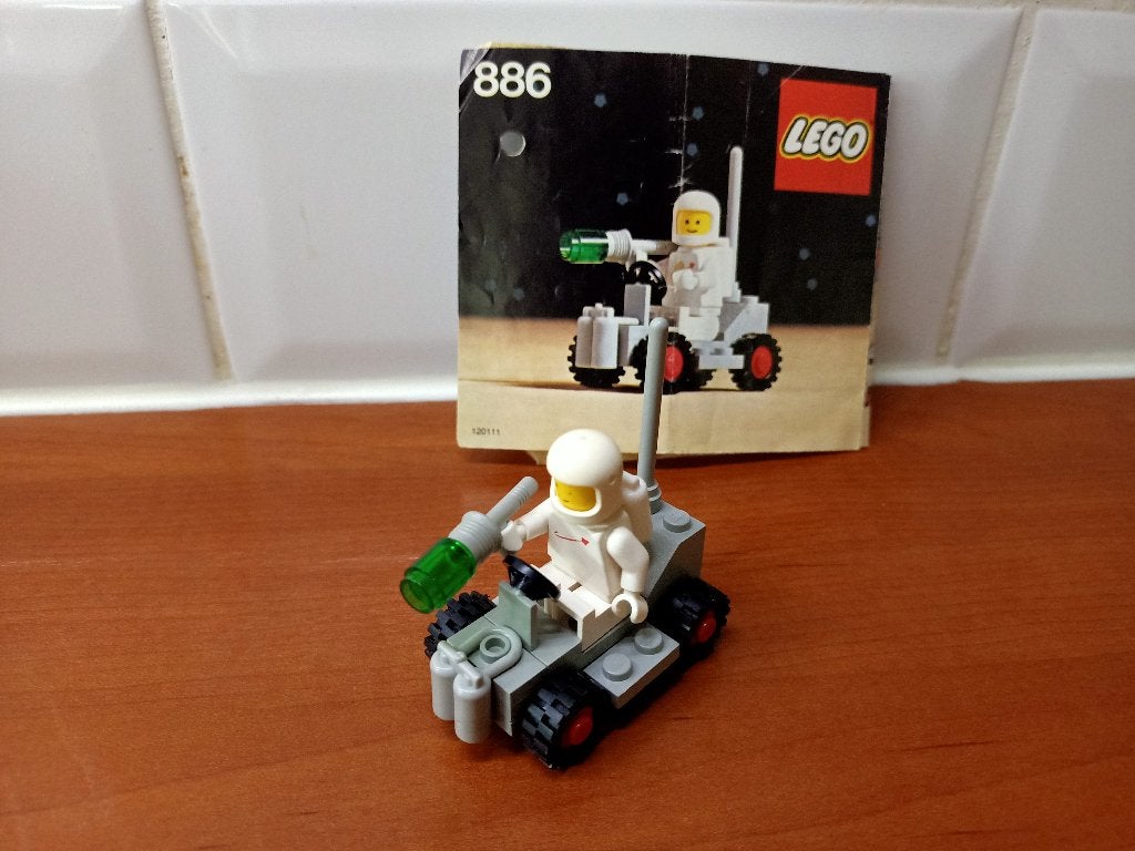 Lego 886 space buggy / space scooter inclusief boekje, Ophalen, Compleet, Gebruikt, Lego