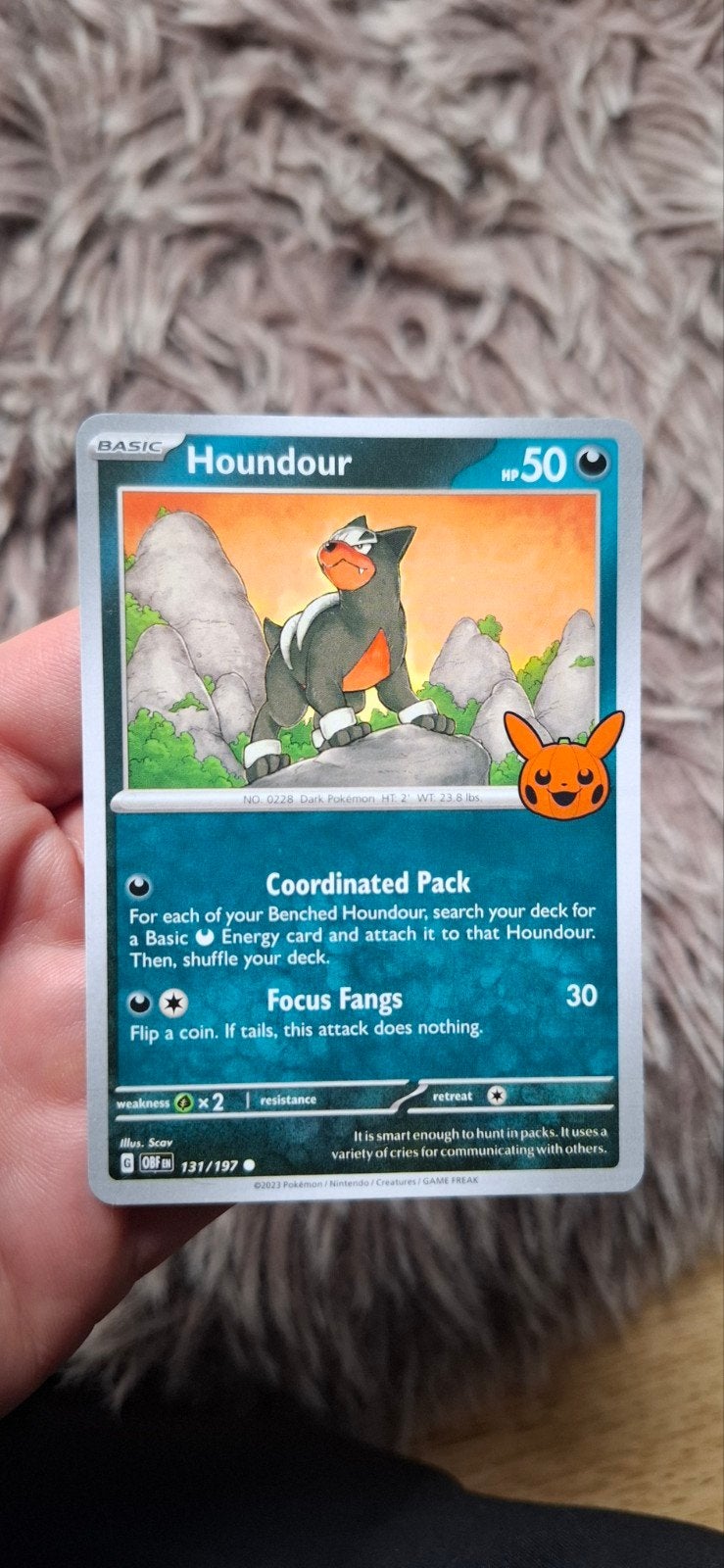 Trick or Trade  Houndour, Ophalen of Verzenden, Zo goed als nieuw, Losse kaart