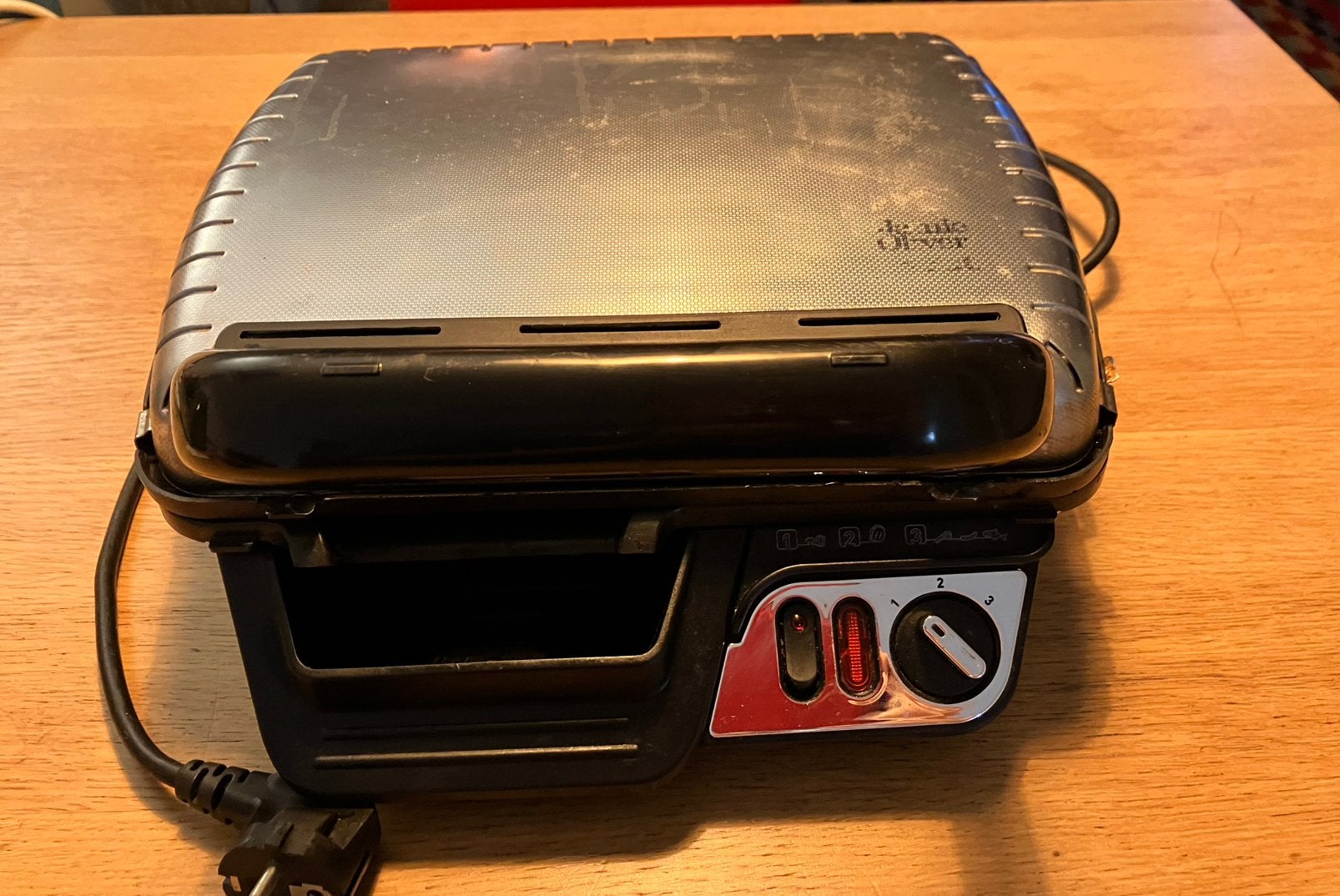 Tefal contactgrill en tosti apparaat werkt nog uitstekend!, Ophalen, Uitneembare platen, Gebruikt