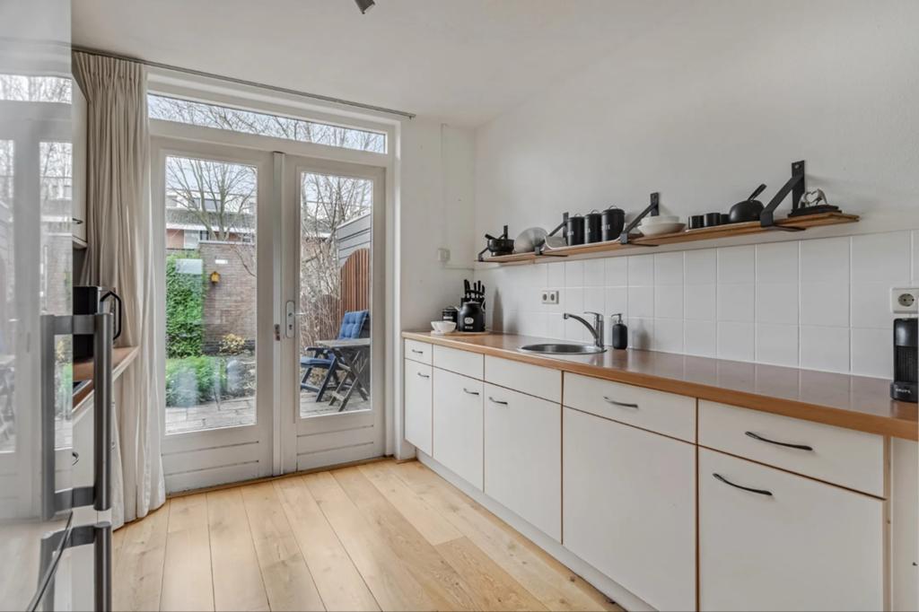 Complete Bruynzeel Keukenkasten (incl. Kookplaat), Huis en Inrichting, Ophalen, Gebruikt, Wit, Dubbelwandige keuken