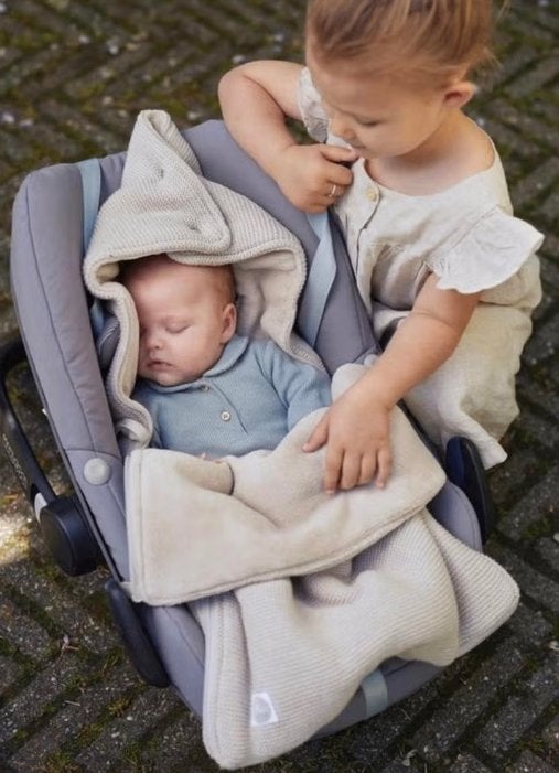 Jollein: Zachte voetenzak voor autostoel/kinderwagen, Ophalen of Verzenden, Zo goed als nieuw, Voetenzak, Jollein