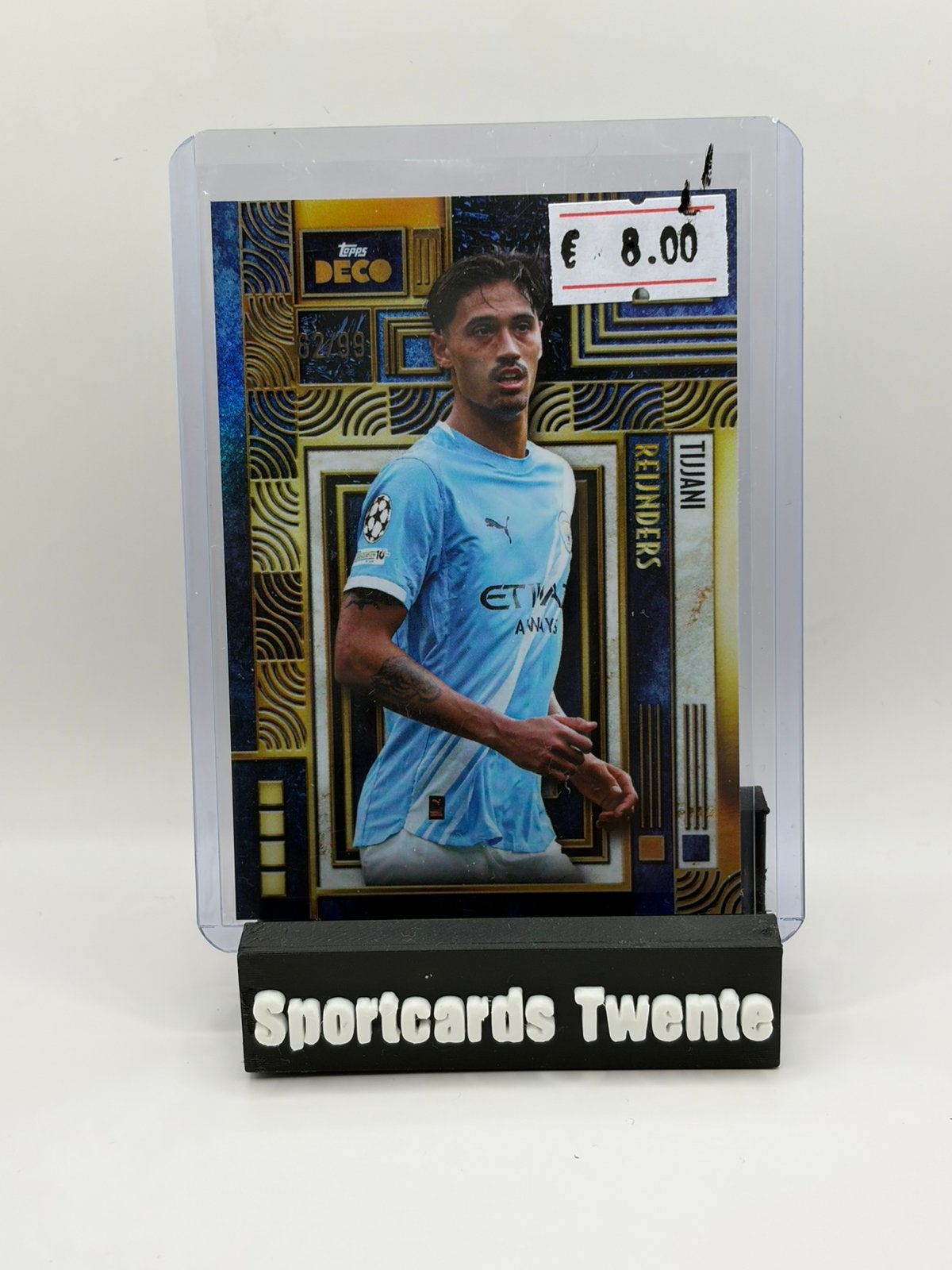 Tijjani Reijnders - Topps Gold - /99 genummerd - City, Ophalen of Verzenden, Zo goed als nieuw, Buitenlandse clubs, Spelerskaart