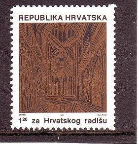 Kroatië toeslagzegel, Ophalen of Verzenden, Overige landen, Postfris