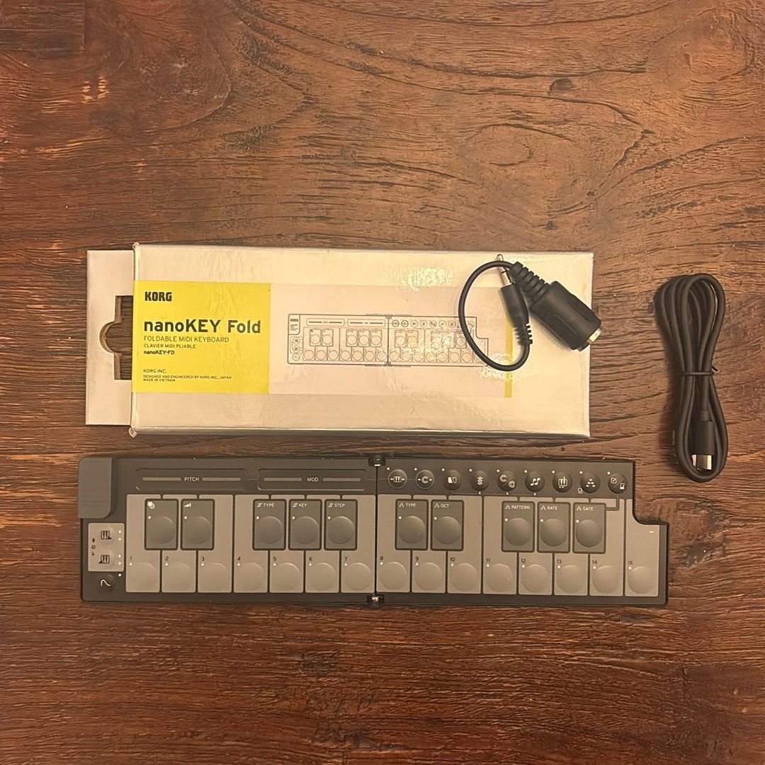 Korg nanokey fold, Korg, Midi-aansluiting, Zo goed als nieuw, Overige aantallen