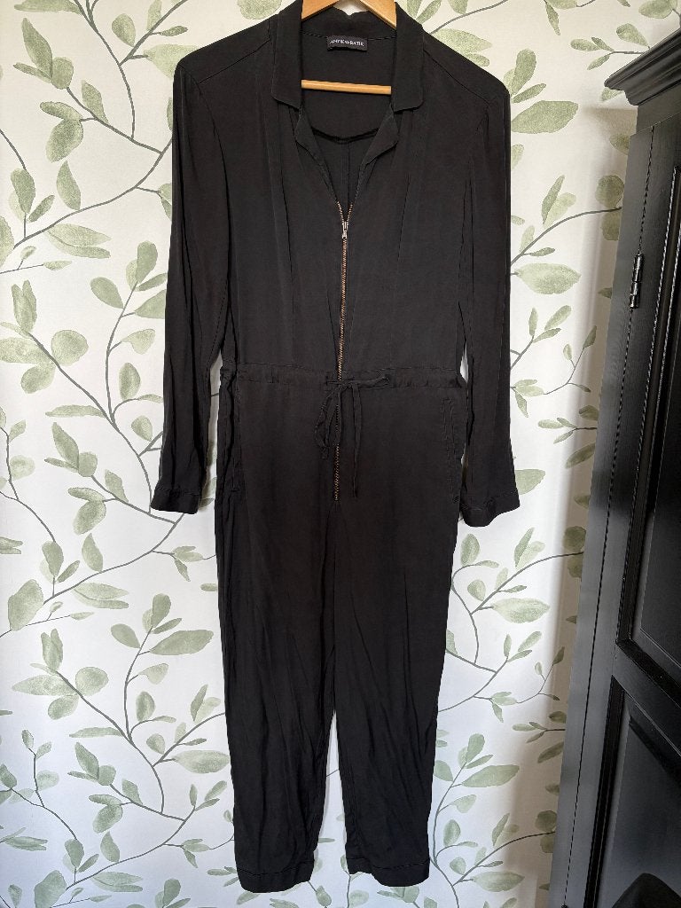 Antik Batik zwarte jumpsuit overall small 36, Zwart, Ophalen of Verzenden, Zo goed als nieuw, Maat 36 (S)