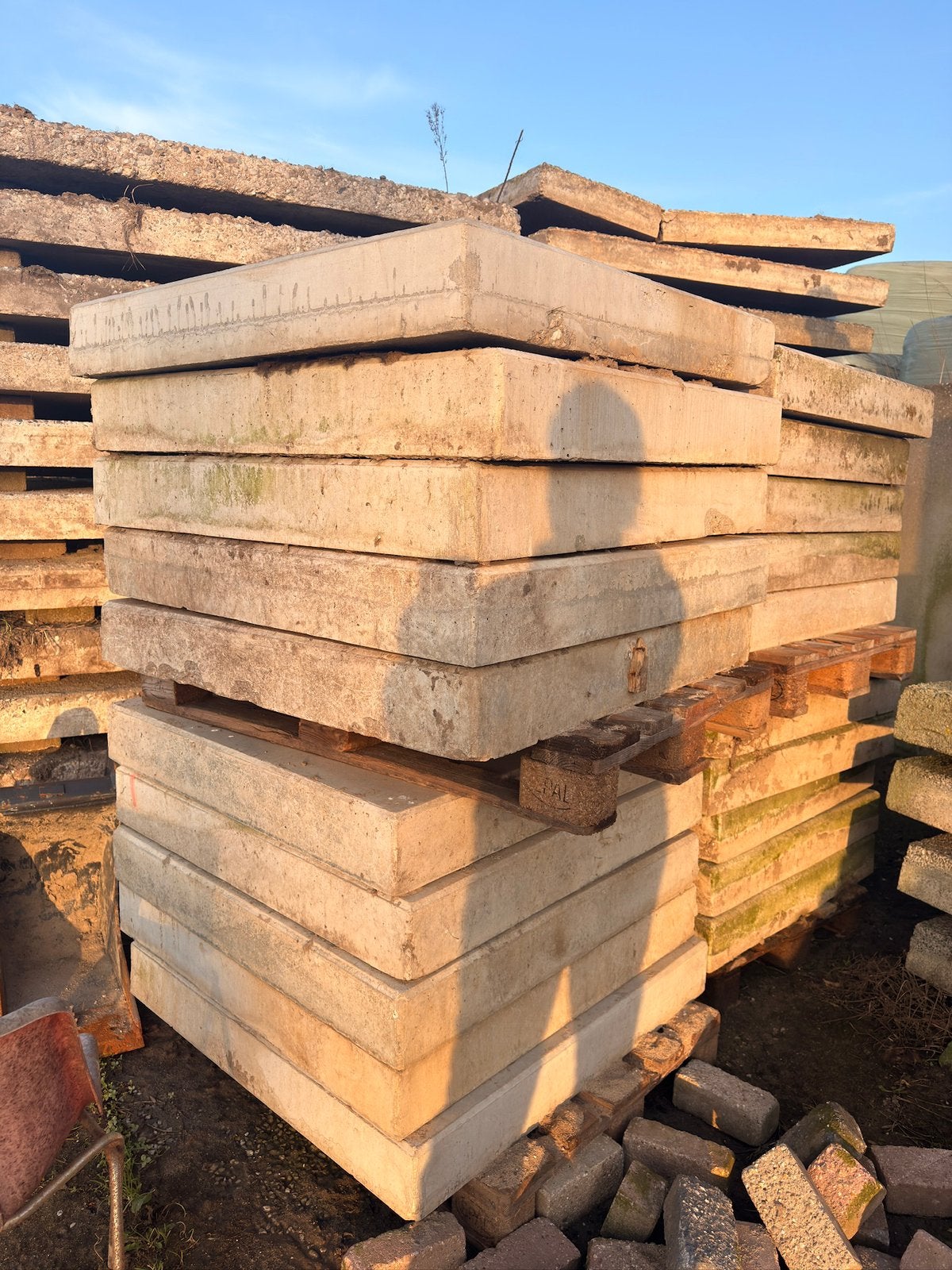 10x stelconplaten 100x100 cm, Ophalen, Gebruikt, Overige materialen, 100 mm of meer