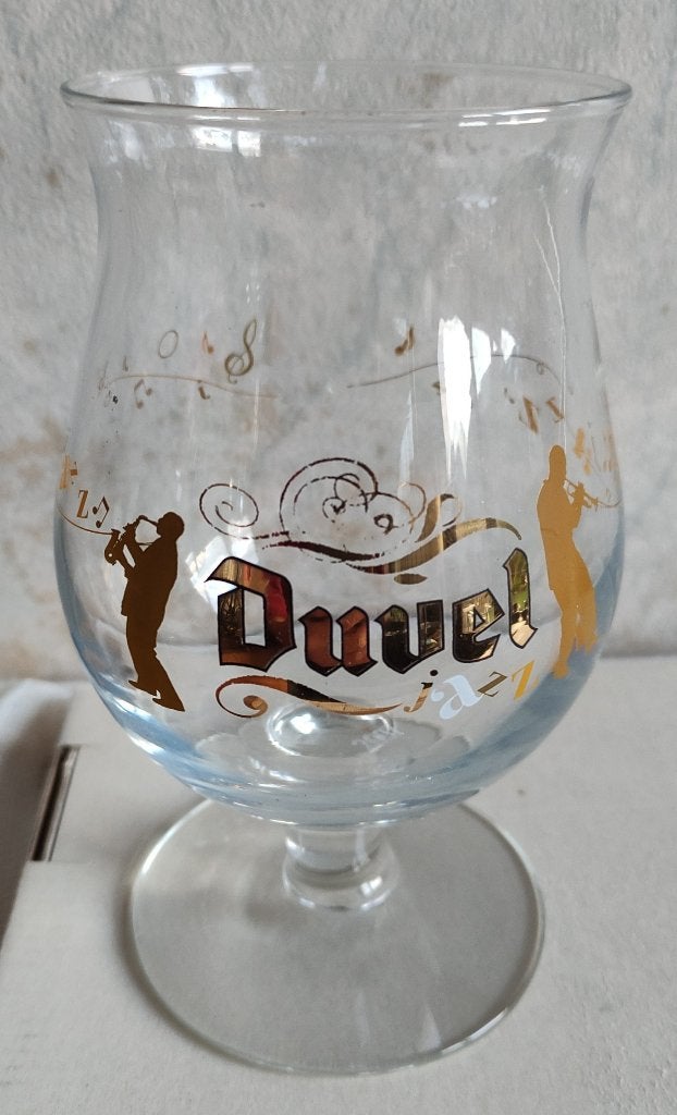 groot JAZZ  bierglas bokaal Duvel uit 2011, Ophalen of Verzenden, Zo goed als nieuw, Glas of Glazen, Duvel