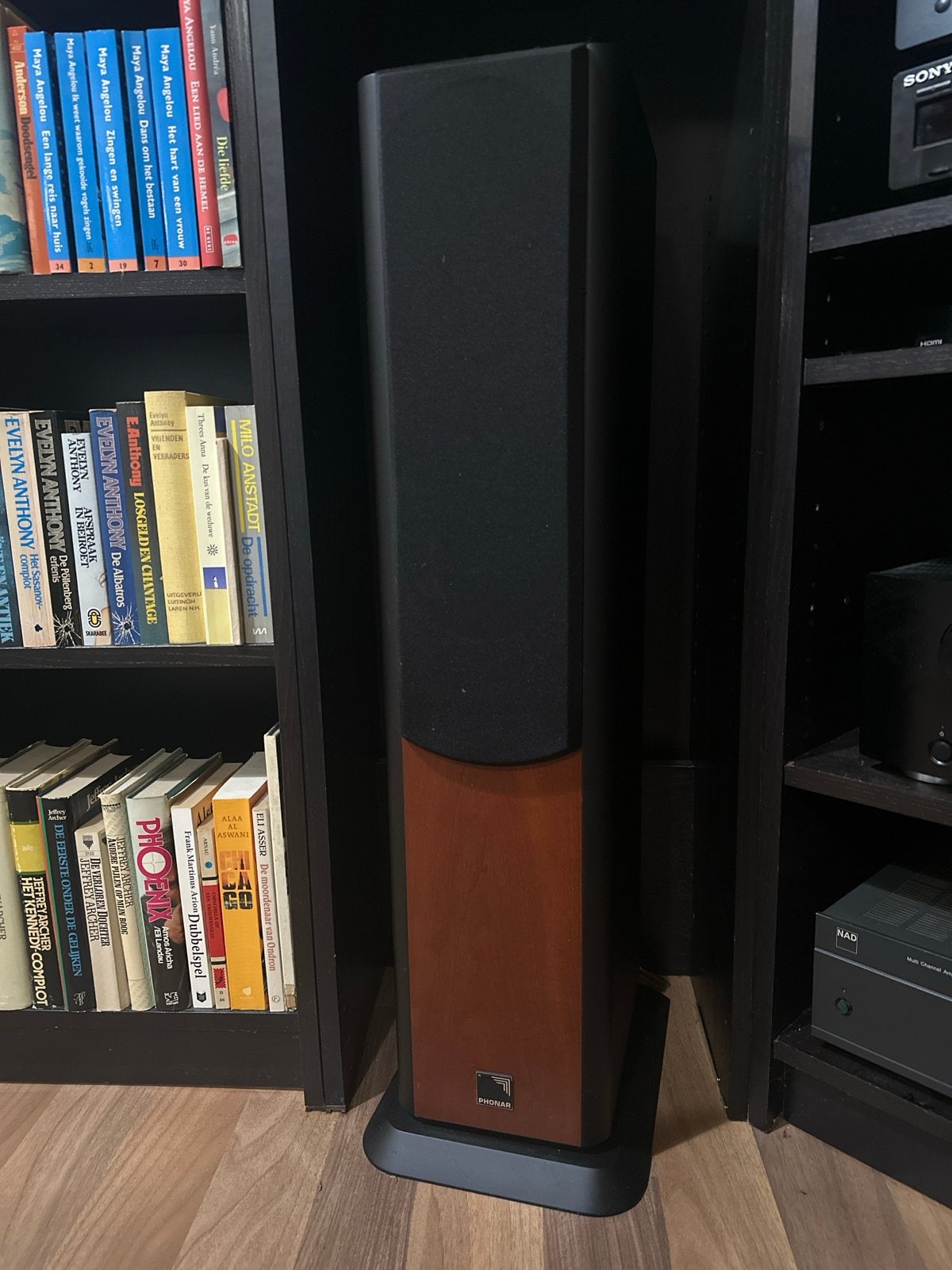 Set Phonar P 200 mk-III UK Vloerstaande Luidsprekers, Vloerstaande luidspreker, 120 tot 150 watt, Zo goed als nieuw, Basreflex