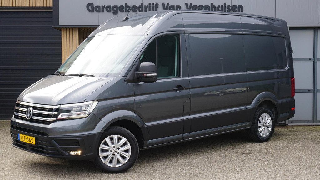Volkswagen Crafter 35 2.0 TDI 140pk DSG Highline 3-Zits L3H3, Stof, Gebruikt, 4 cilinders, Volkswagen