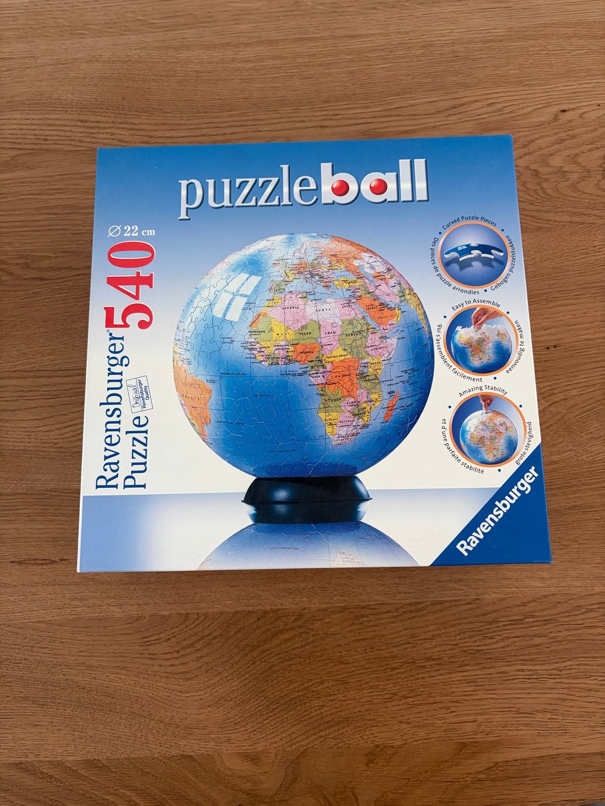 Ravensburger Puzzleball Wereldbol 540 stukjes, Ophalen of Verzenden, Meer dan 50 stukjes, Zo goed als nieuw, 6 jaar of ouder