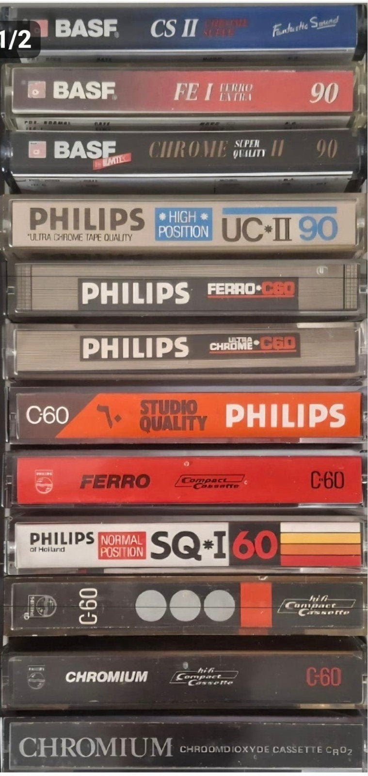 23 Philips Cassettebandjes, Cd's en Dvd's, Cassettebandjes, Ophalen, Gebruikt, Overige genres, 2 t/m 25 bandjes