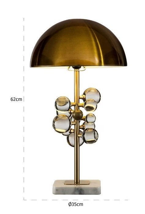 Richmond Interiors Bela tafellamp, Ophalen, Overige materialen, Goud, 61 cm