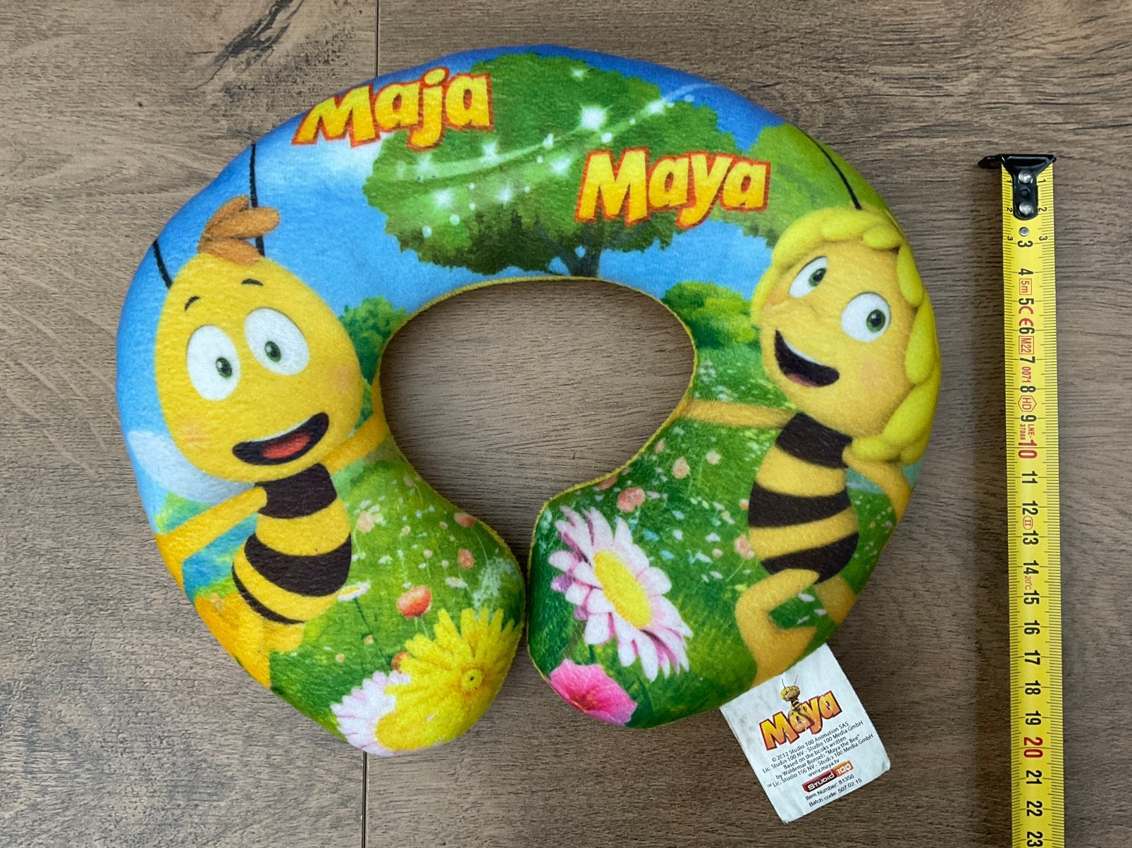 Nieuw zgan Maya Maja Willy de bij kussen nek of reiskussen, Verzamelen, Ophalen, Overige figuren, Nieuw, Gebruiksvoorwerp
