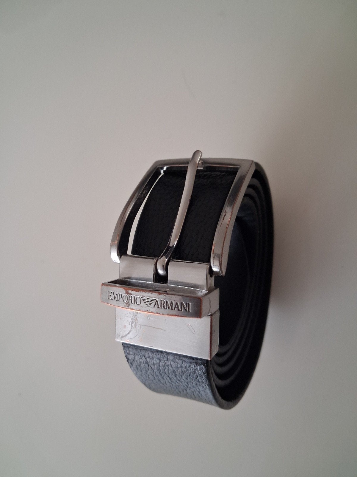Emporio Armani heren riem., Kleding | Heren, Ophalen of Verzenden, Nieuw, Zwart, 105 tot 115 cm