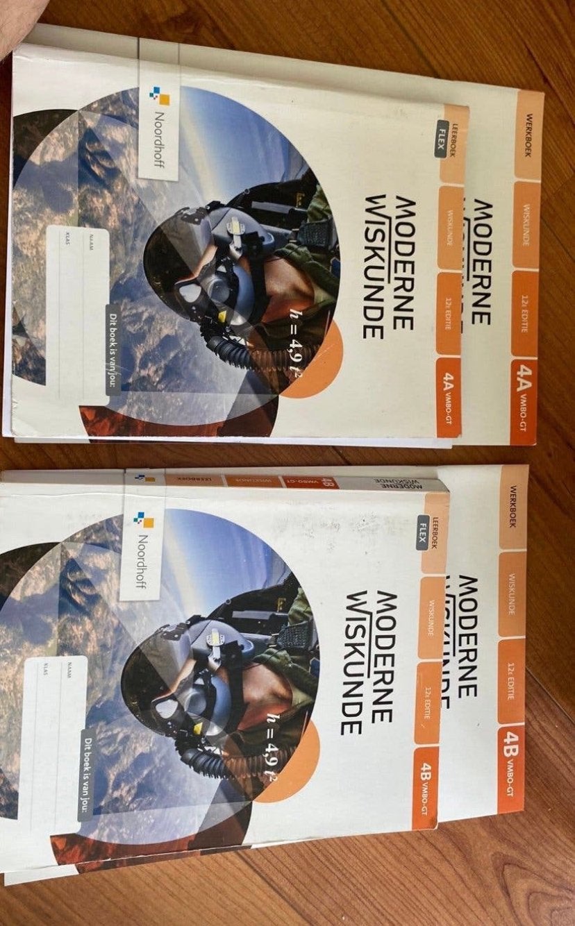 moderne wiskunde 4a en 4b vmbo-gt, Ophalen of Verzenden, Gelezen, VMBO, Overige vakken
