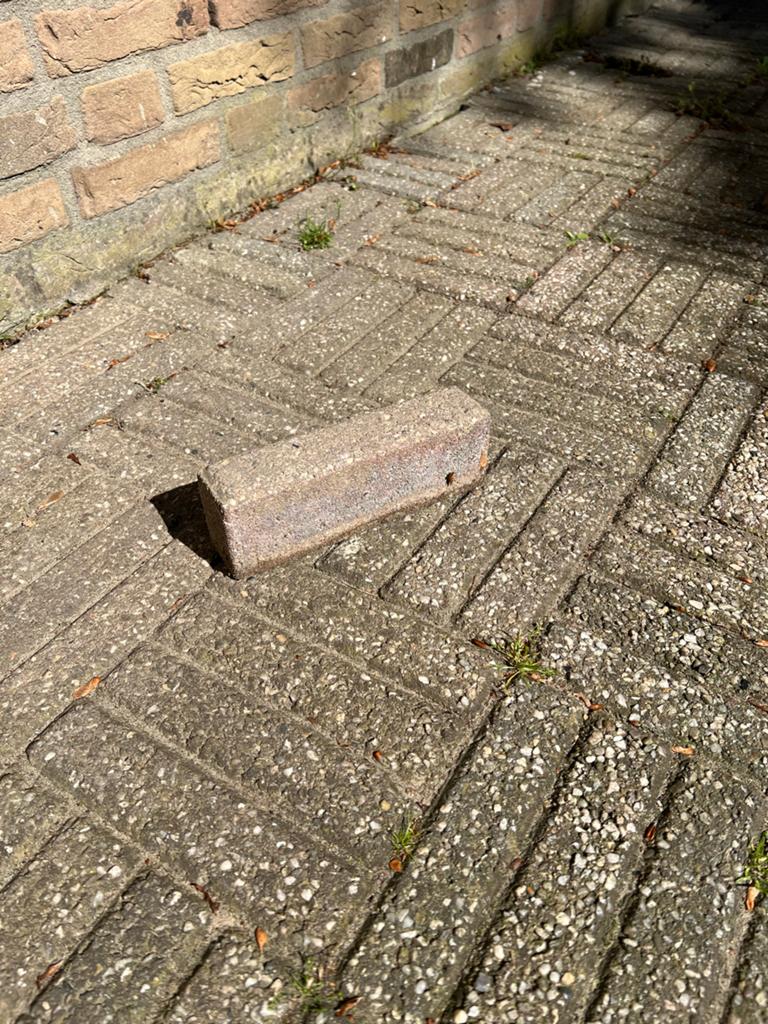 Gebruikte betonklinkers (waaltjes) voor tuin of oprit, Ophalen, Gebruikt, Klinkers, 10 m² of meer