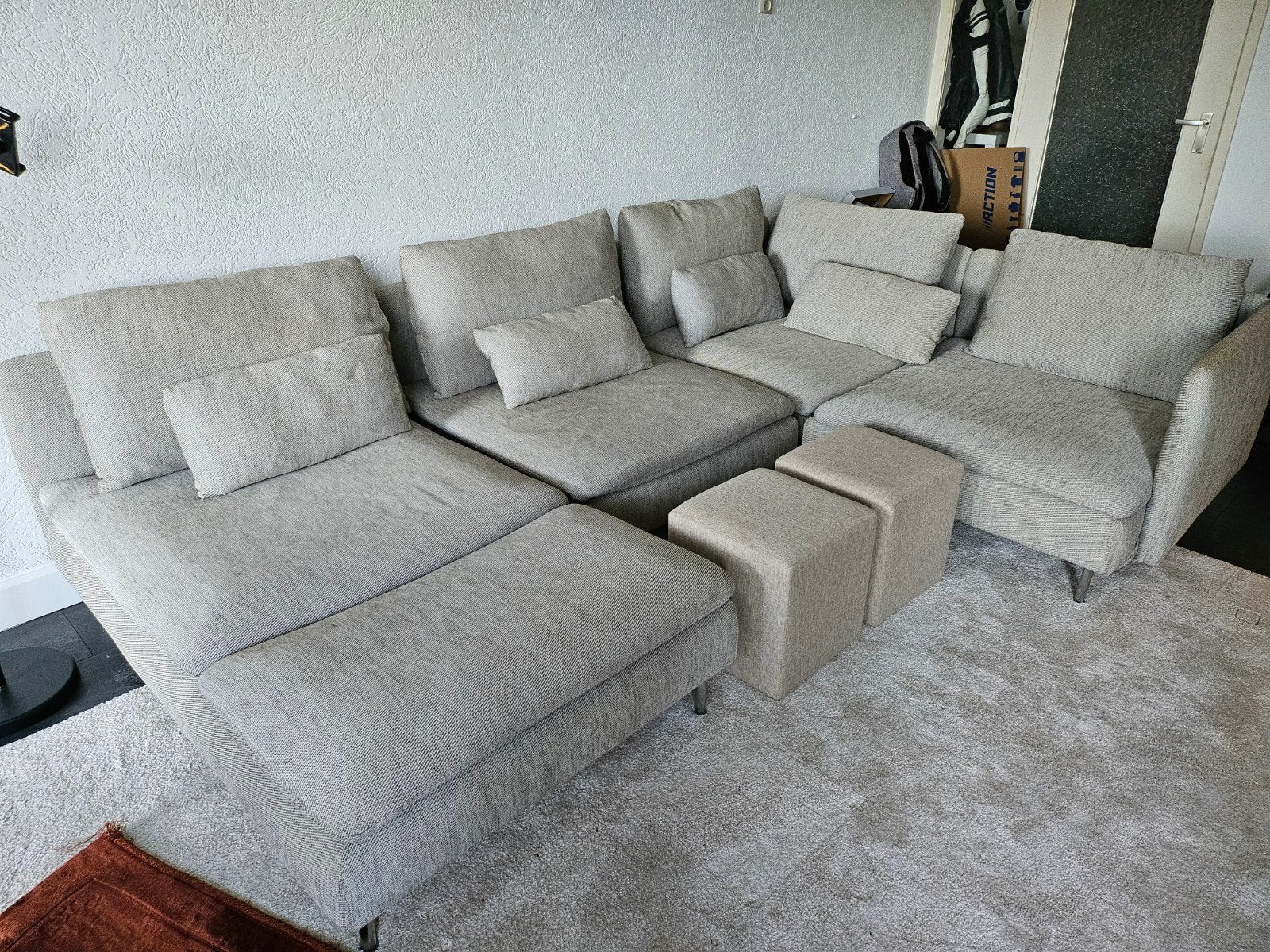 IKEA Söderhamn Hoekbank - Zeer Ruim en Comfortabel, Ophalen, Gebruikt, Modern, Scandinavisch, 100 tot 125 cm