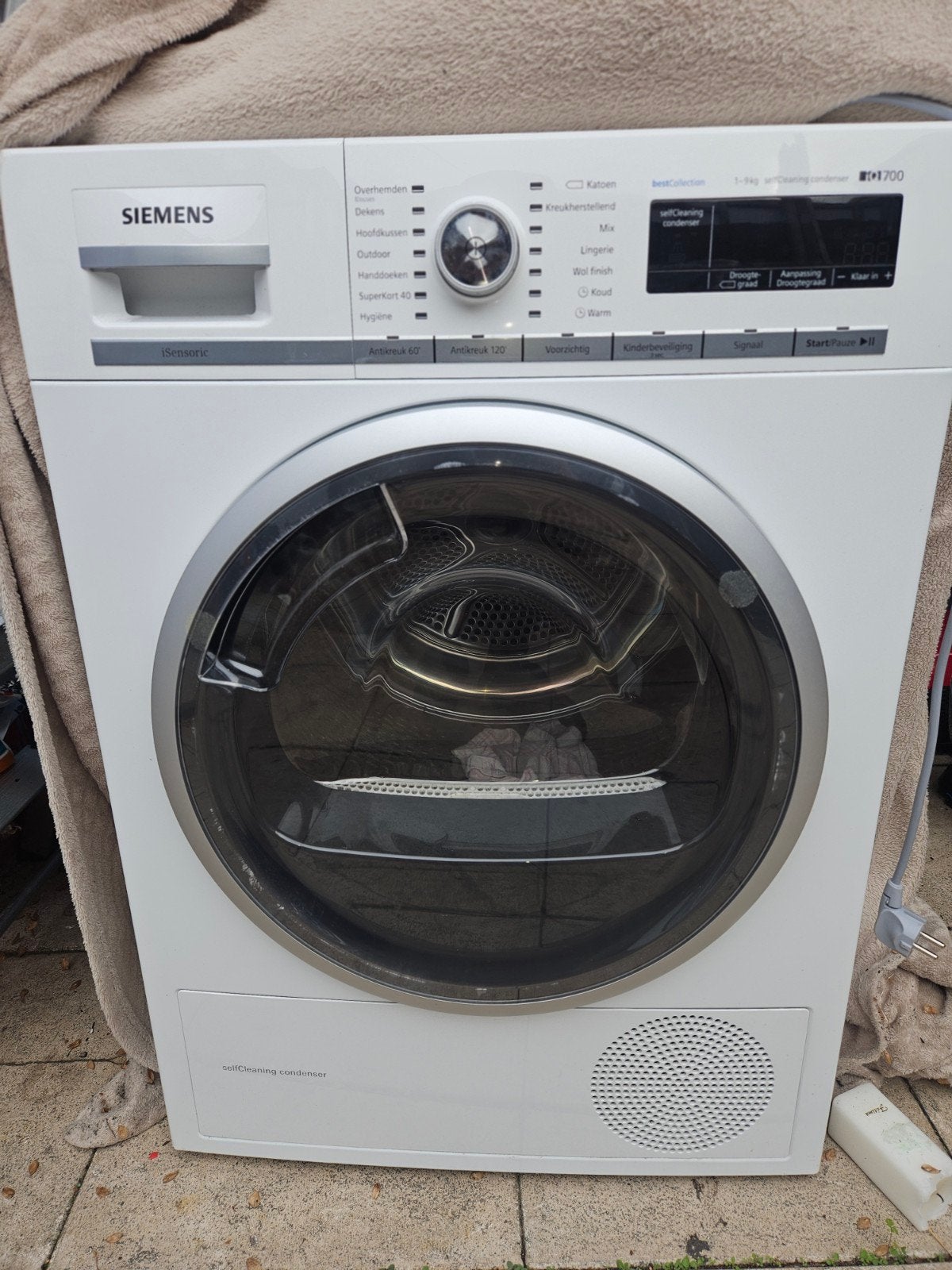 Siemens iQ700 WT47W5G2NL/03 - Defecte wasdroger, 8 tot 10 kg, Ophalen of Verzenden, Voorlader, Niet werkend