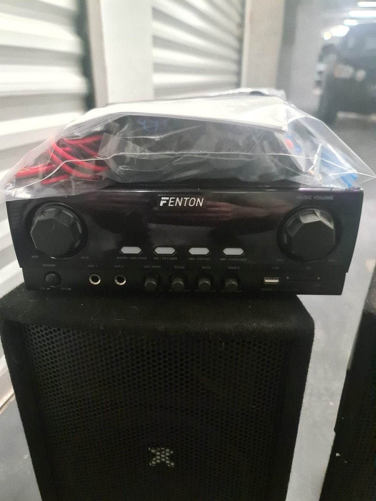 Fenton Versterker met Vonyx Luidsprekers - Complete Set, Audio, Tv en Foto, Ophalen of Verzenden, Gebruikt, Complete set