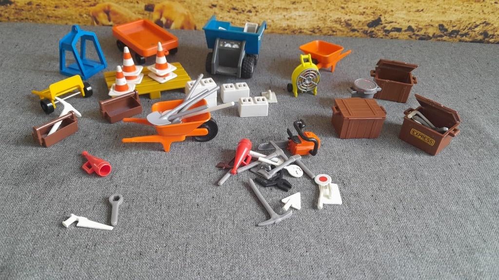 Palymobile Bouwplaats, Kinderen en Baby's, Speelgoed | Playmobil, Ophalen, Gebruikt, Los playmobil
