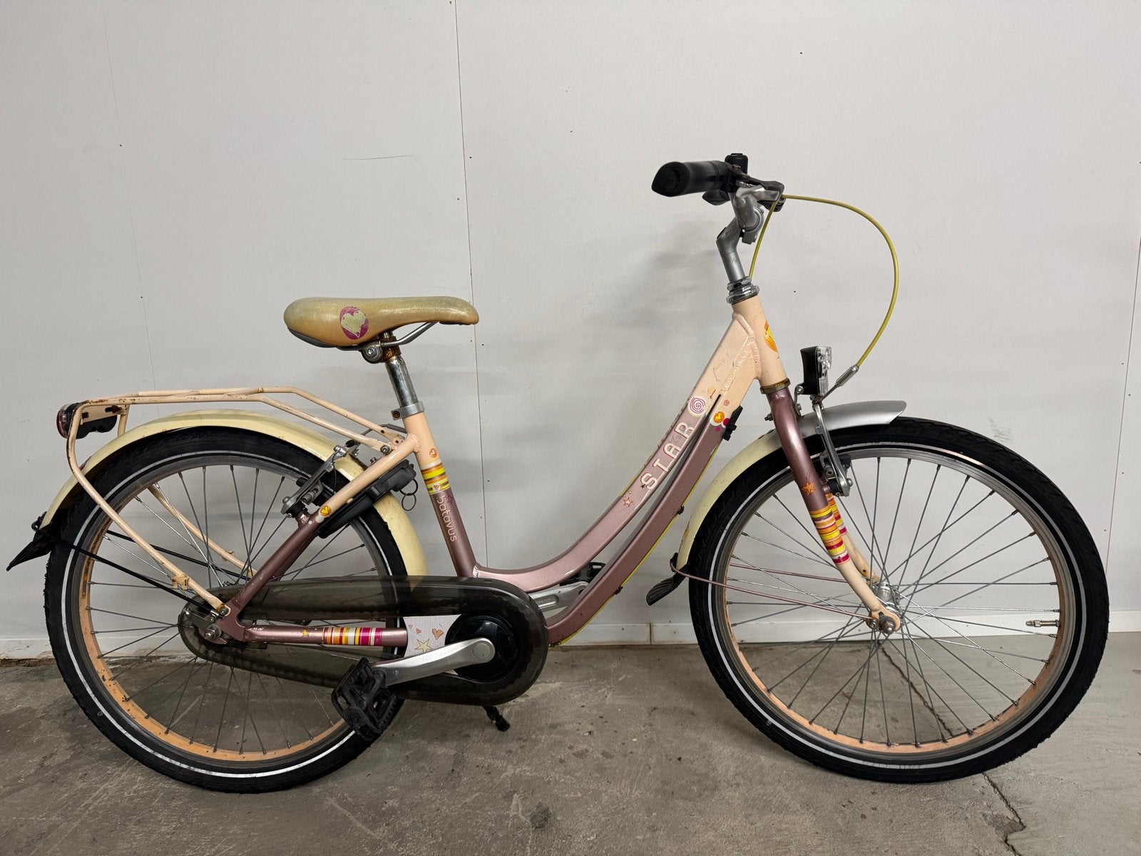 Kinderfiets 22 inch, Ophalen of Verzenden, Gebruikt, Terugtraprem, 20 inch of meer