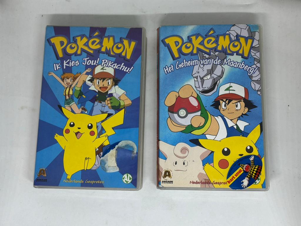 Pokémon VHS: Ik Kies Jou! Pikachu! & Het Geheim van de Maanb, Gebruikt, Tekenfilm, Ophalen of Verzenden, Alle leeftijden