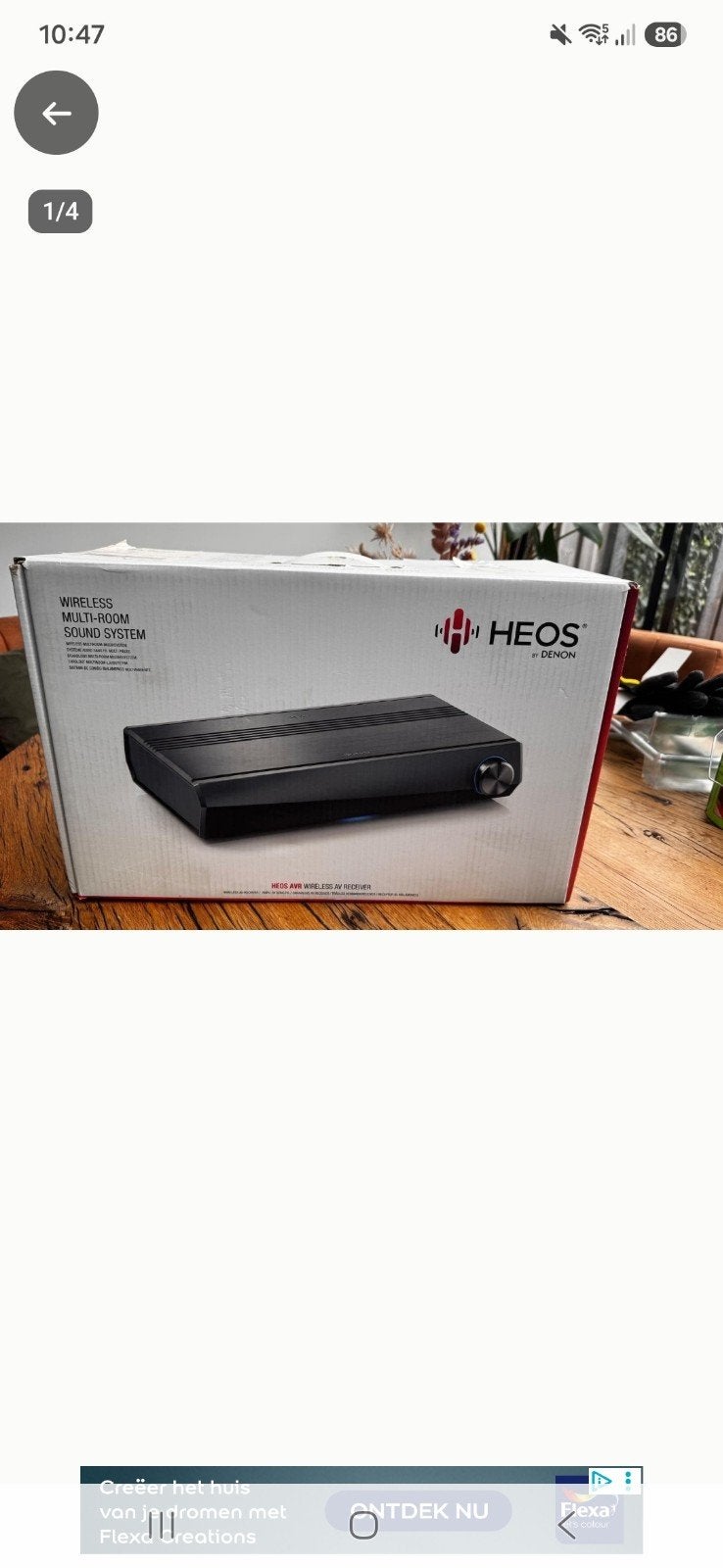 Denon HEOS AVR 5-kanaals Surroundreceiver  Multiroom, Ophalen, Zo goed als nieuw, 60 tot 120 watt