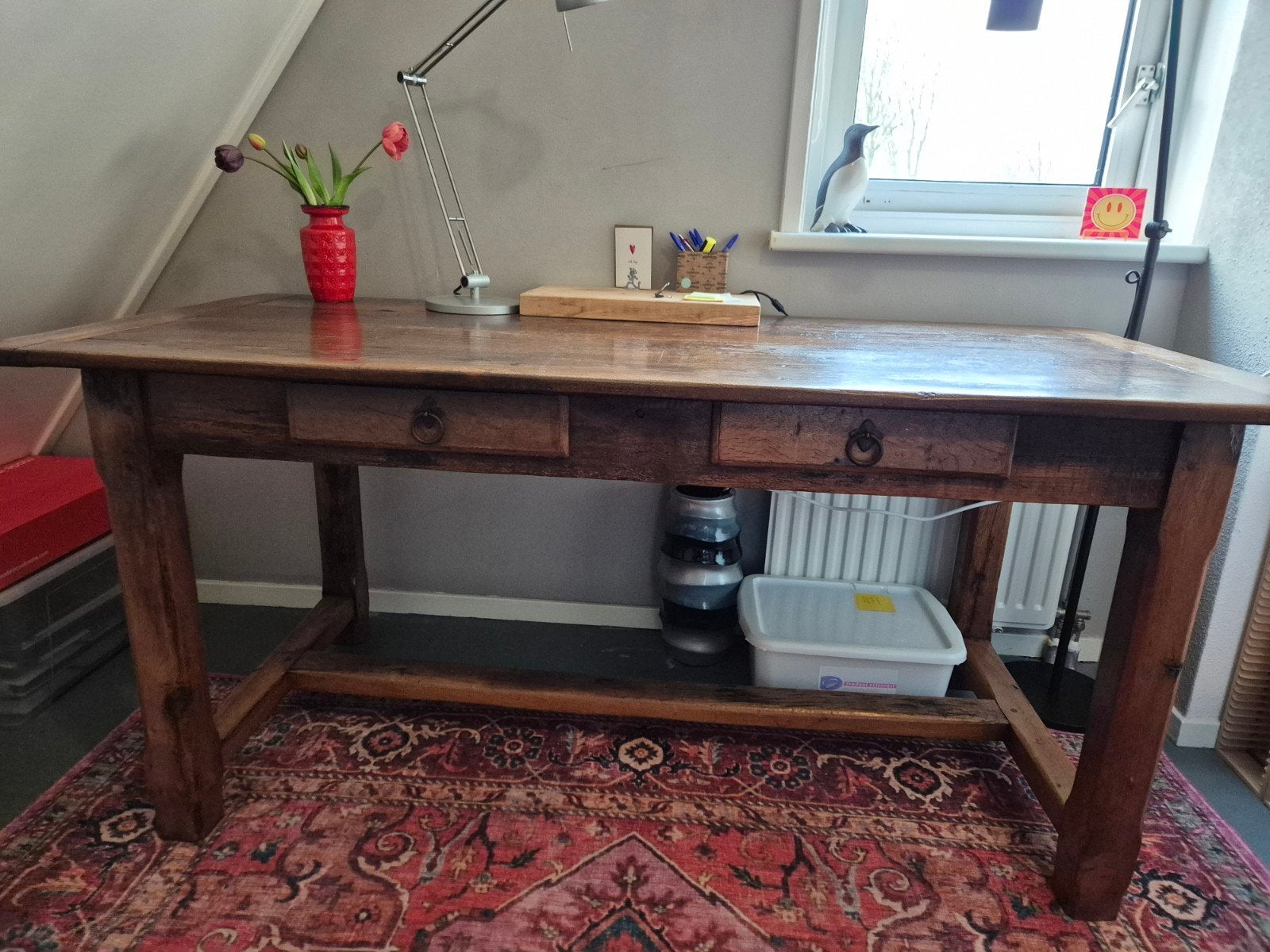 Boeren eettafel, Ophalen