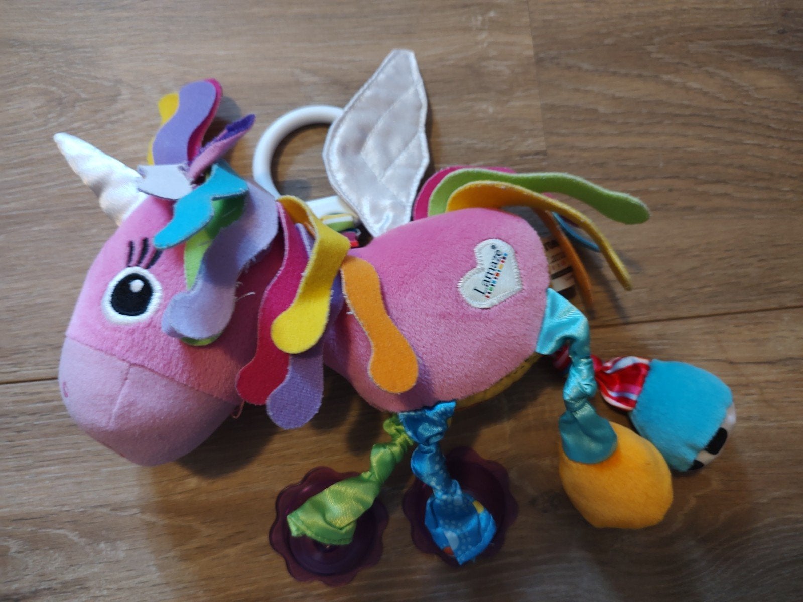 Lamaze Eenhoorn Boxspeeltje / Maxicosi Hanger, Ophalen of Verzenden, Gebruikt, Overige typen, Met geluid