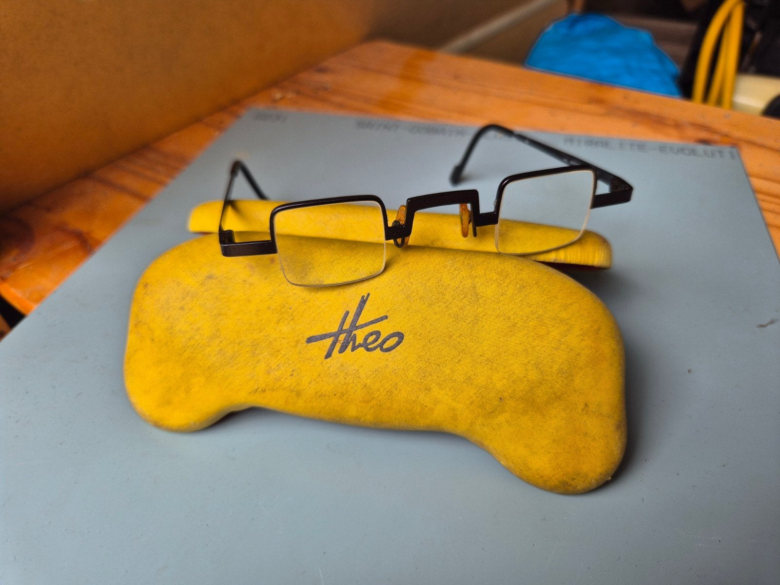 Theo Bril - Zwart, Zo goed als nieuw, met etui, Sieraden, Tassen en Uiterlijk, Zonnebrillen en Brillen | Dames, Overige merken