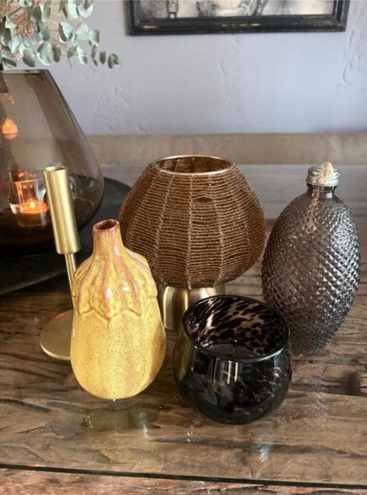 Mooie decoratie set Goud, Amber & Luipaardprint, Ophalen of Verzenden, Nieuw
