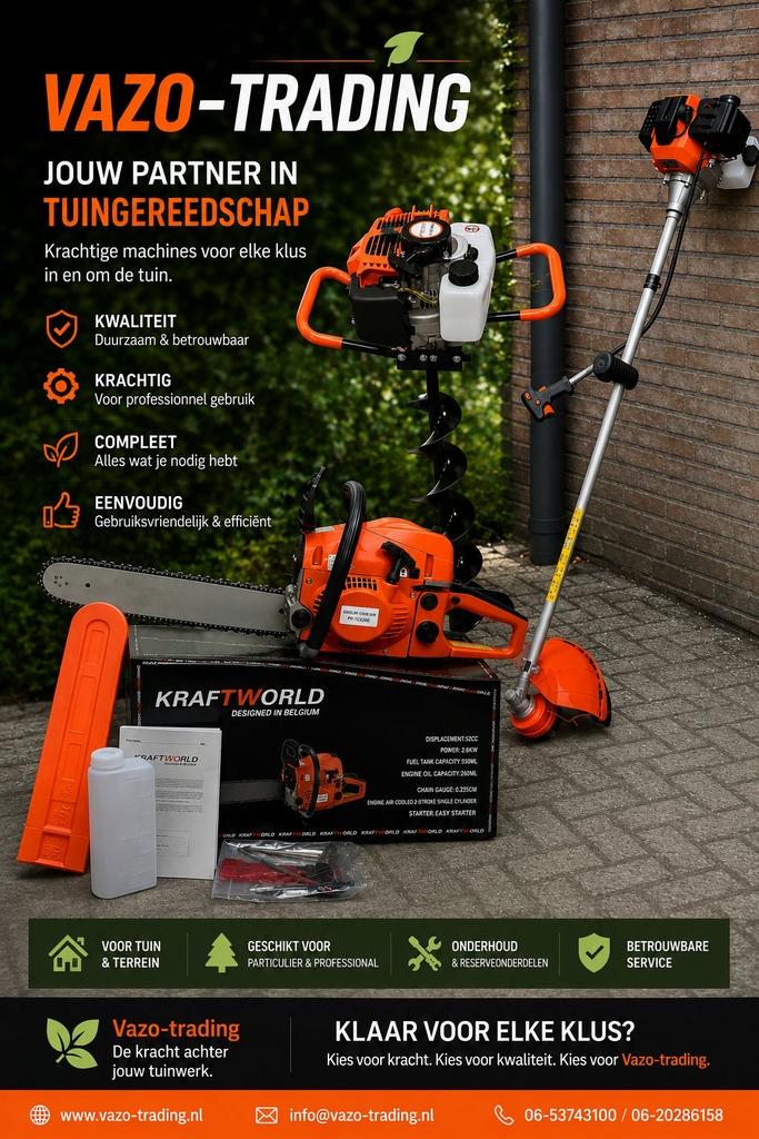 Diverse nieuwe tuingereedschappen: Kettingzagen, Bosmaaiers,, Ophalen, Nieuw, Overige soorten