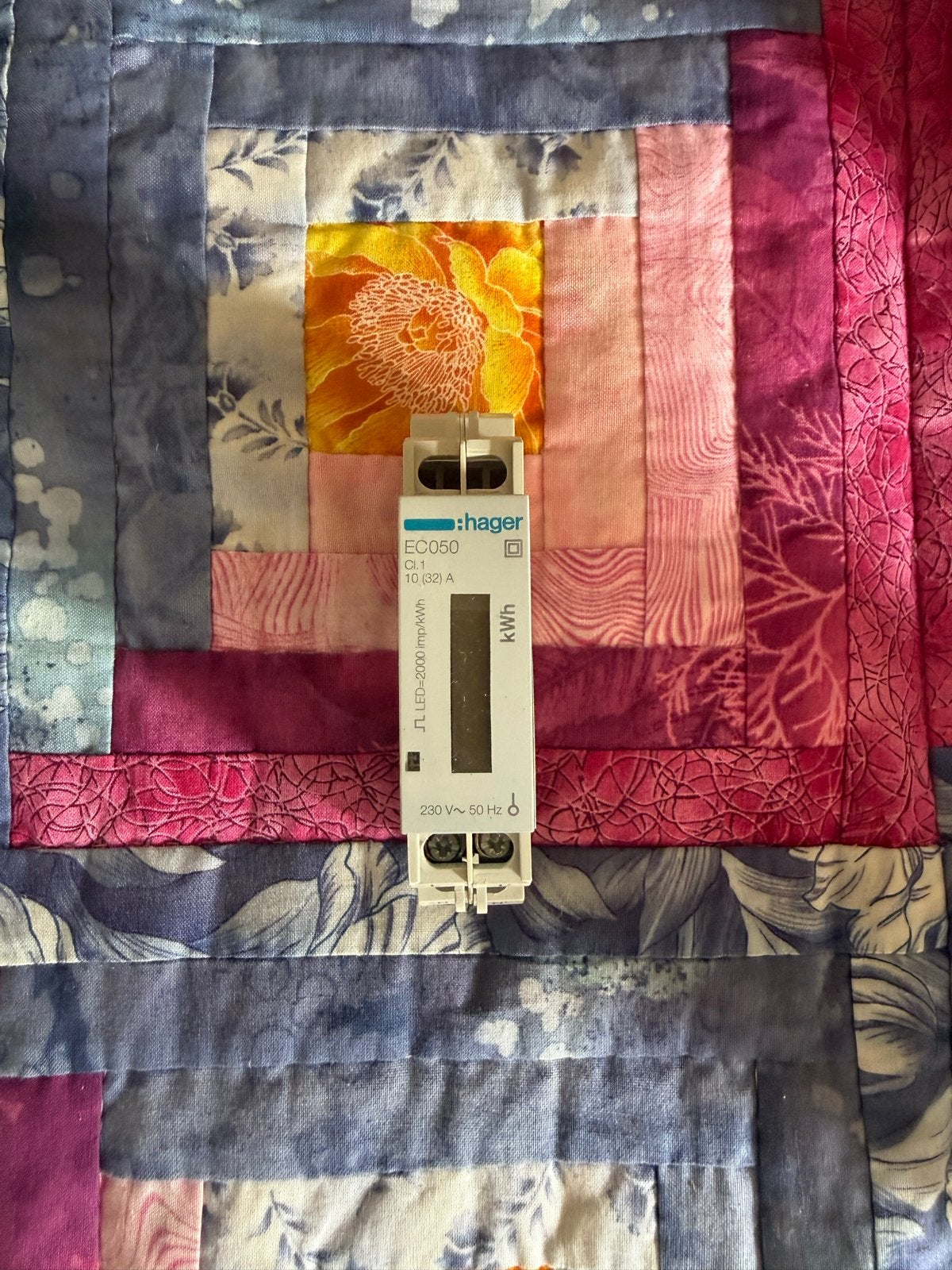 Hager EC050 Energiemeter kWh - Nieuwstaat, Ophalen of Verzenden, Zo goed als nieuw, Hager, Overige typen
