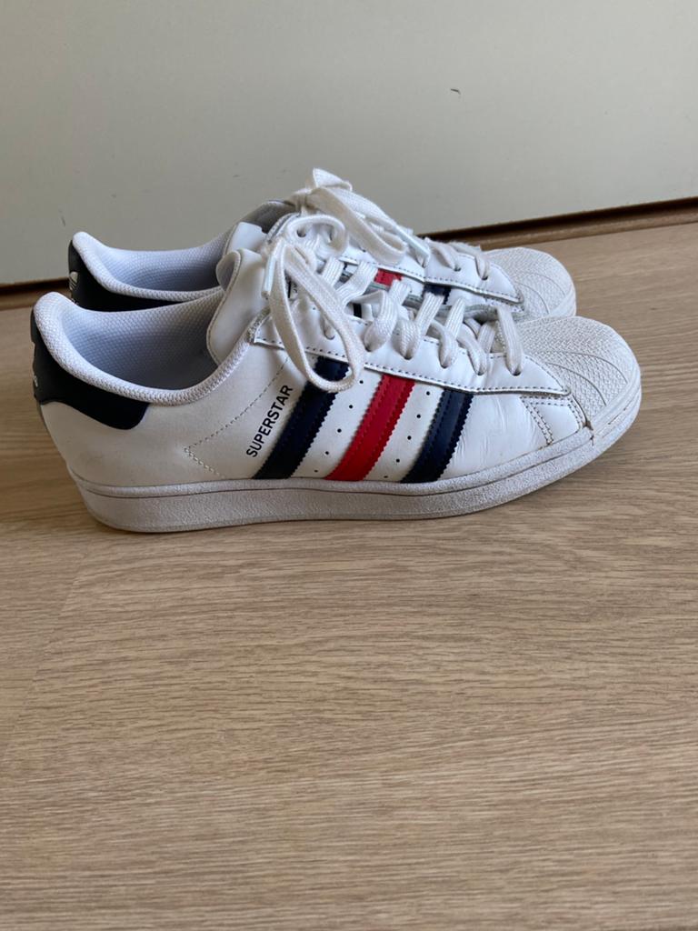 Adidas Superstar Dames Schoenen, Kleding | Dames, Ophalen of Verzenden, Zo goed als nieuw, Wit, Sneakers of Gympen