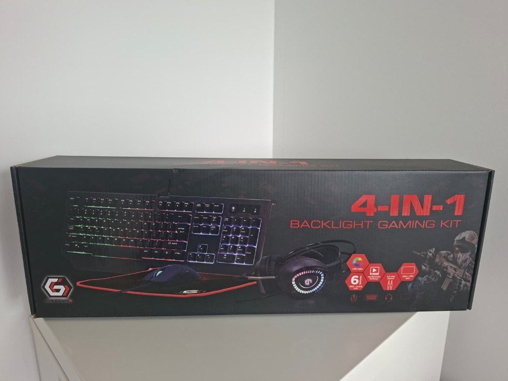 Gembird 4-in-1 Backlight Gaming Kit, Gembird, Gaming headset, Nieuw, Ophalen of Verzenden
