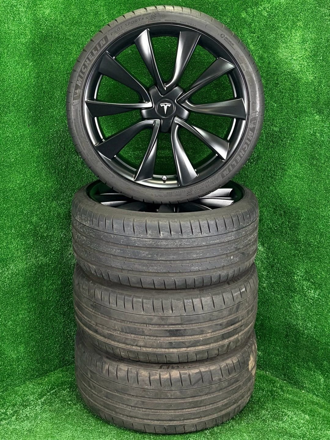 Originele 20 inch Tesla Model 3 Performance velgen banden, Auto-onderdelen, Gebruikt, -, -, Banden en Velgen