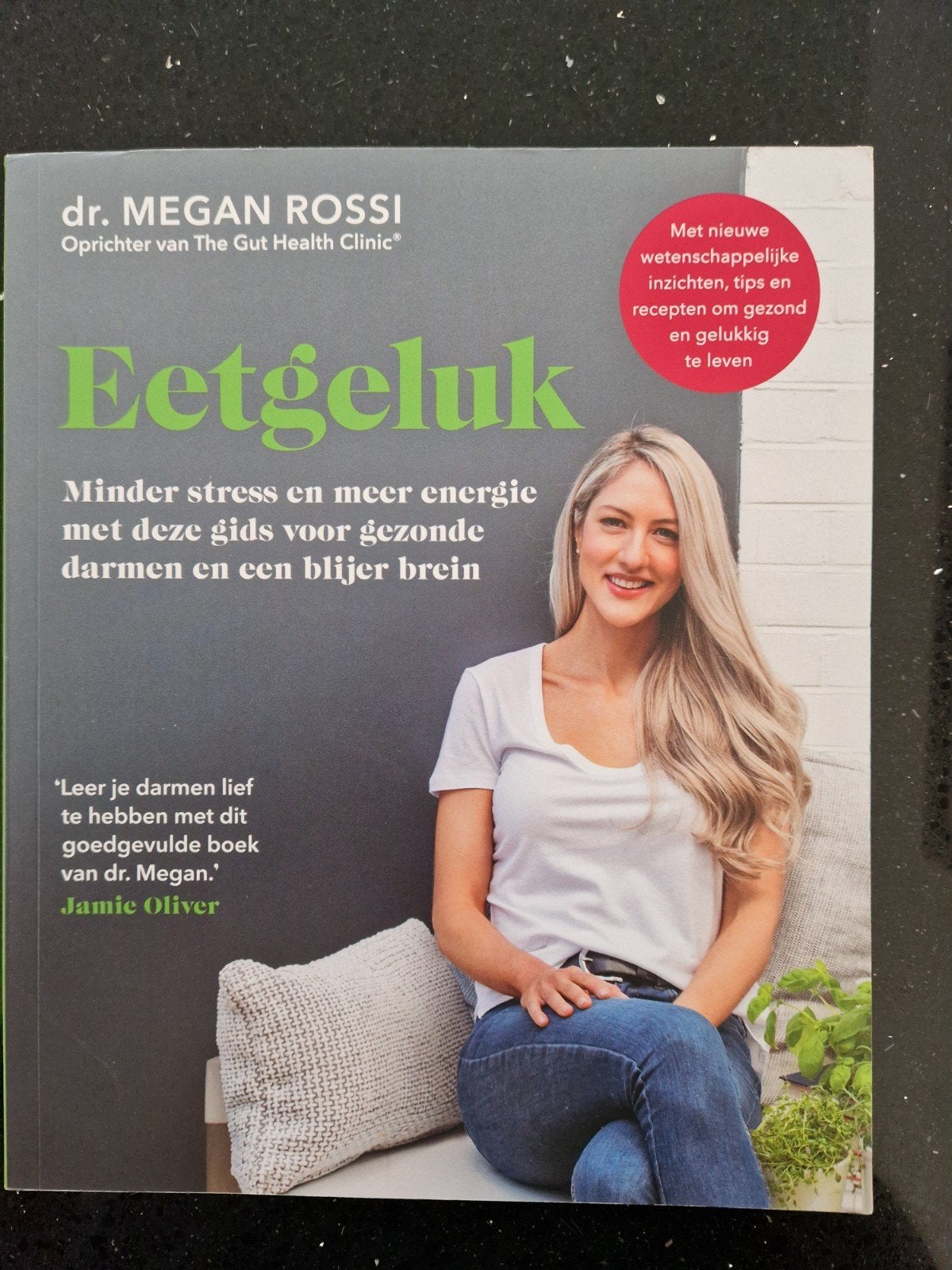 Eetgeluk: Gezonde darmen en een blijer brein, Ophalen of Verzenden, Zo goed als nieuw, Gezondheid en Conditie, Dr. Megan Rossi
