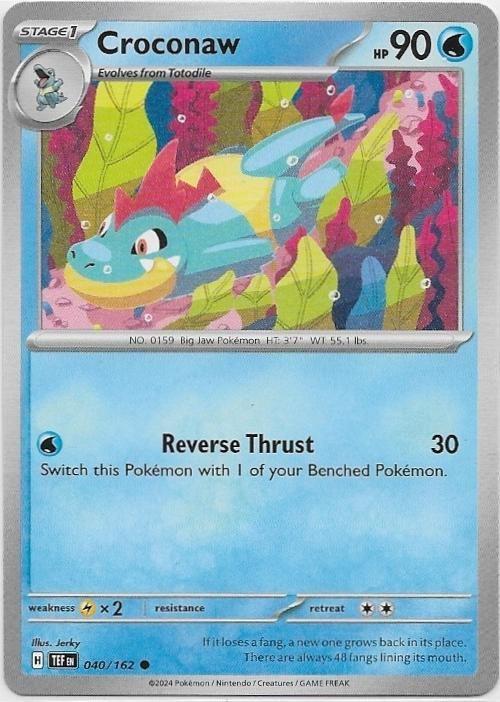 Temporal Forces,  Croconaw [common] 40/162, Verzenden, Nieuw, Losse kaart