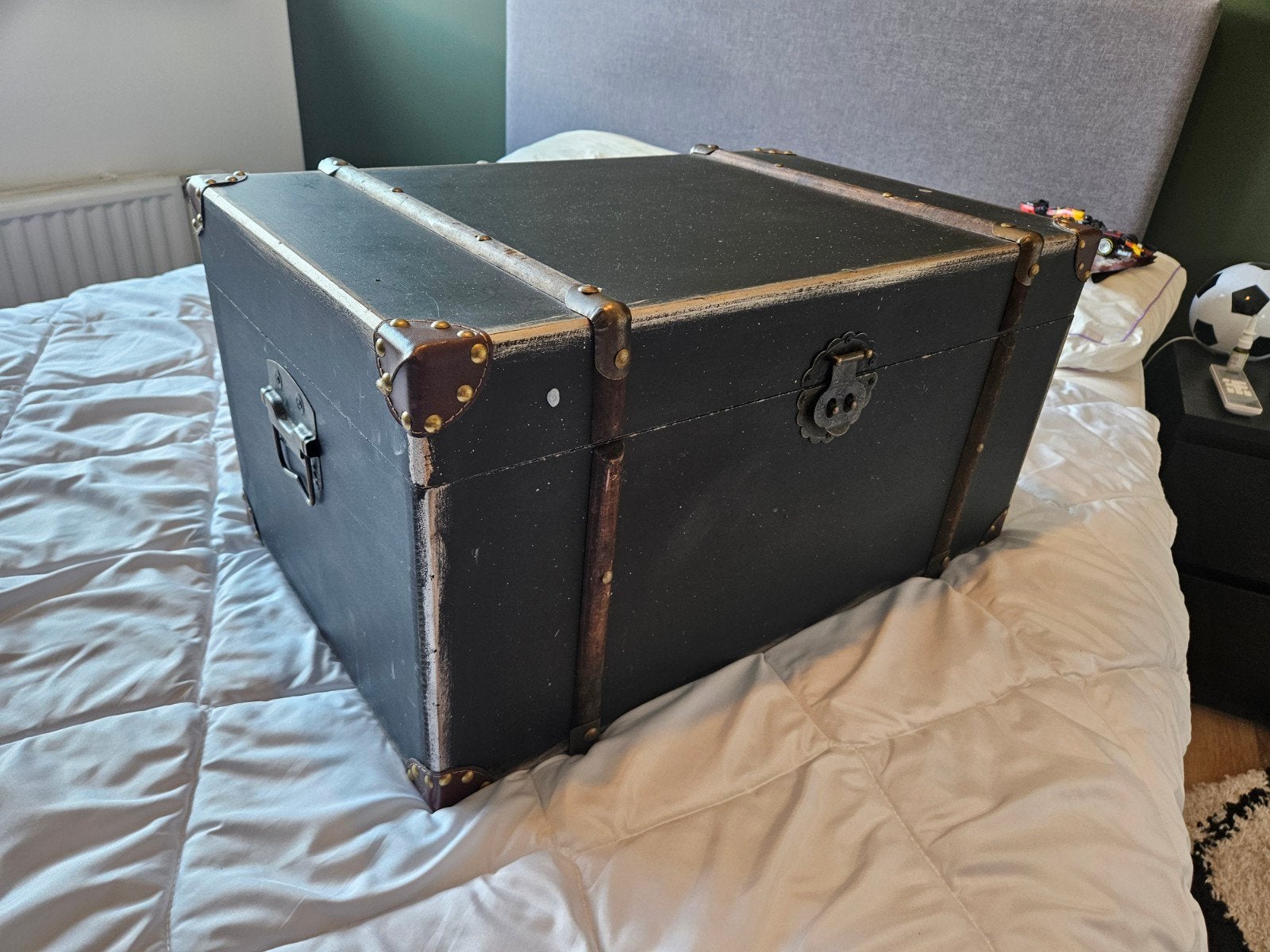 Vintage kist / opbergkist / speelgoedkist- 60x38x30 cm, Minder dan 50 cm, Gebruikt, 50 tot 100 cm, Ophalen of Verzenden