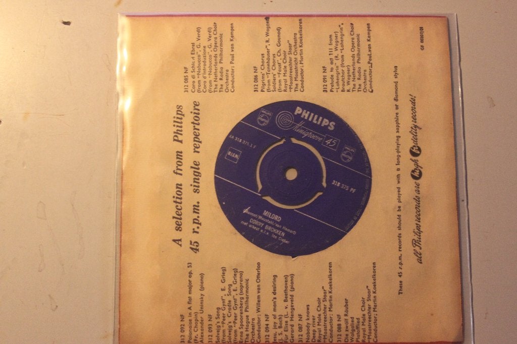 700v - corry brokken--a--milord--b--mustapha, Ophalen of Verzenden, Gebruikt, Nederlandstalig