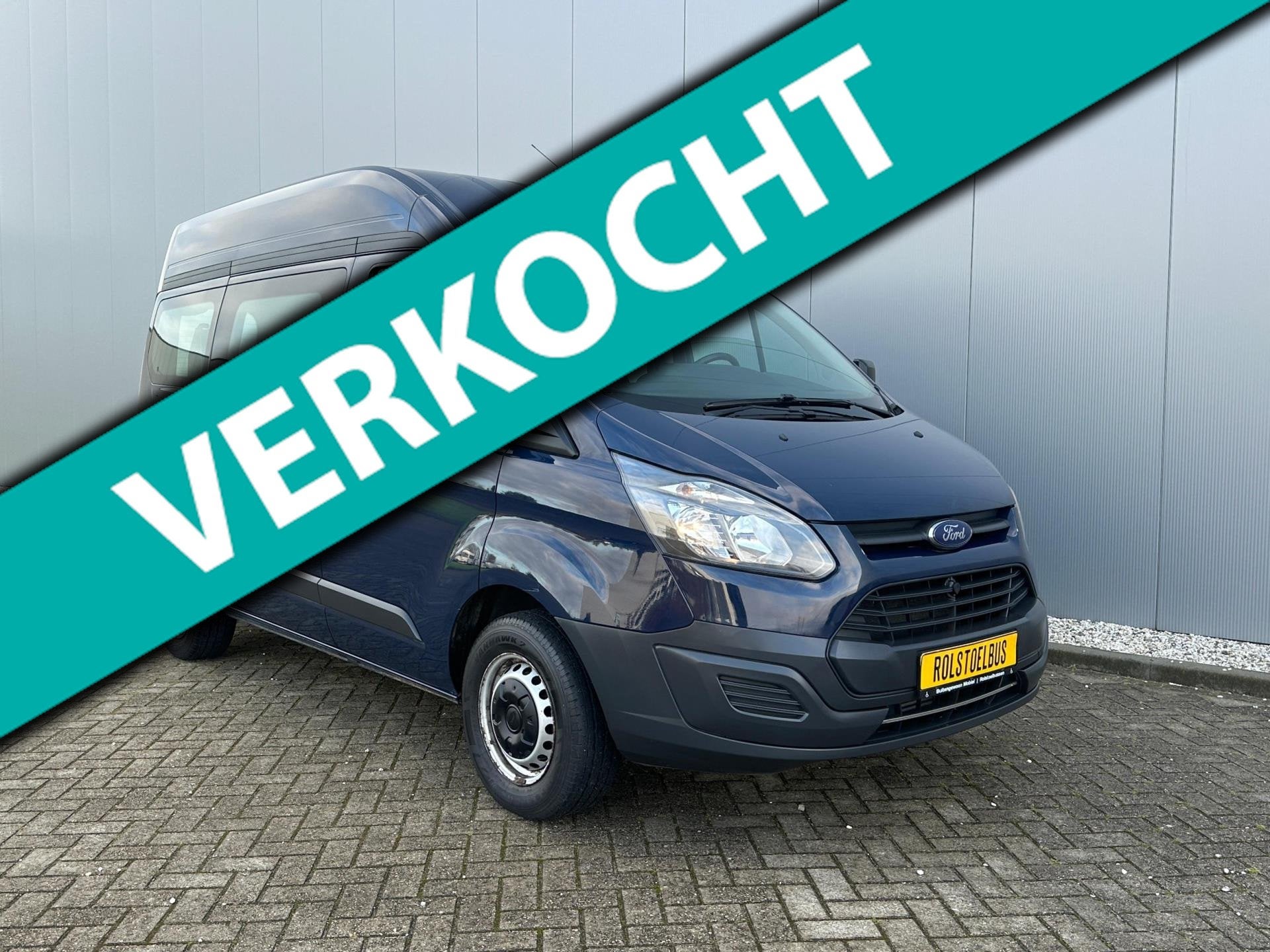 Ford Transit Custom 2.0 Rolstoelbus Rolstoelzitplaats Rolsto, Voorwielaandrijving, 12 maanden, Stof, Zwart