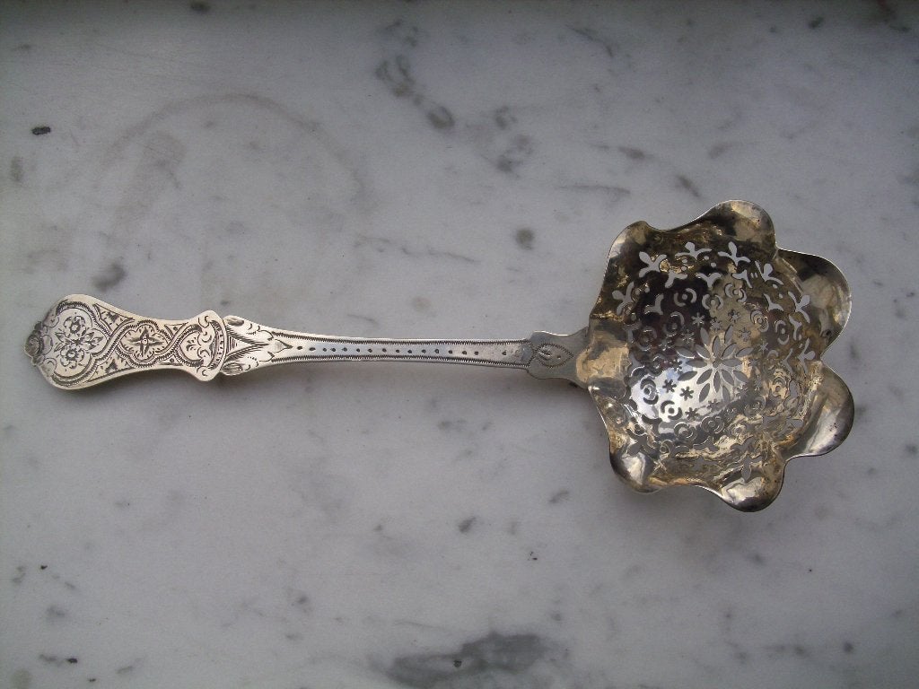 Antieke lepel van massief zilver - Frankrijk, Antiek en Kunst, Verzenden, Zilver