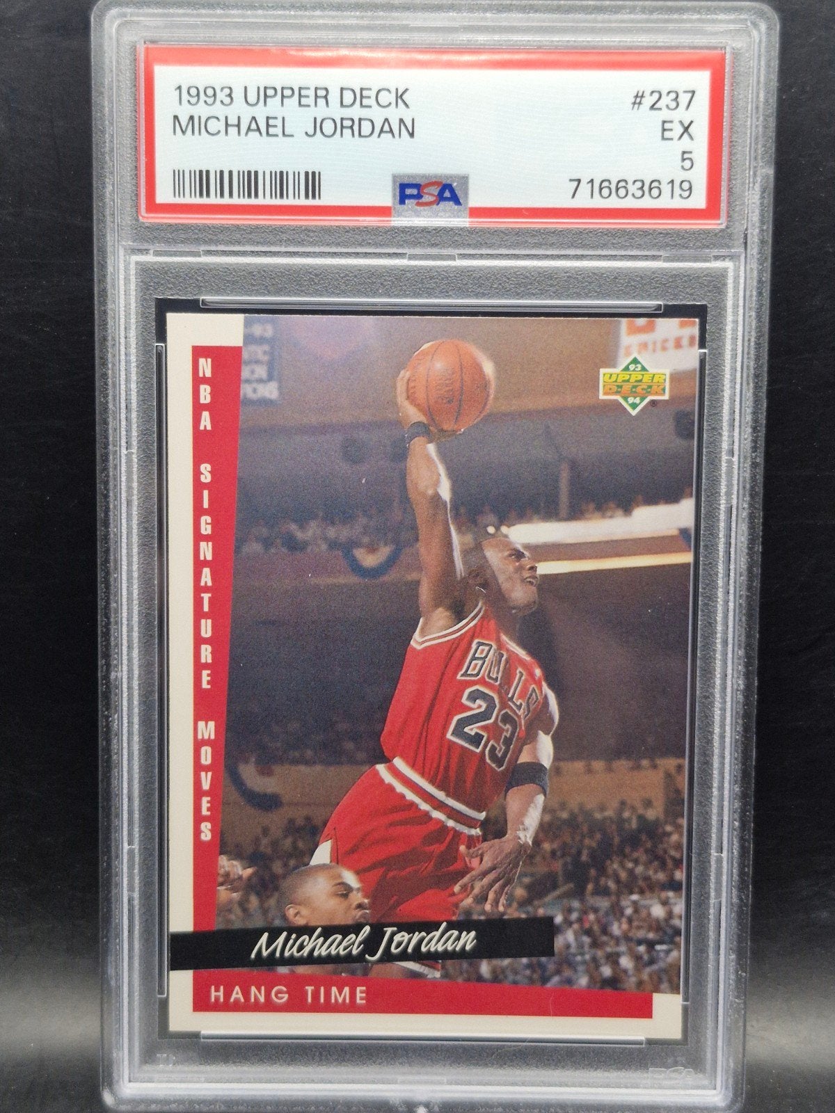 Michael Jordan 1993 upper deck NBA bulls #237 PSA 5, Sport en Fitness, Basketbal, Verzenden, Zo goed als nieuw, Overige typen