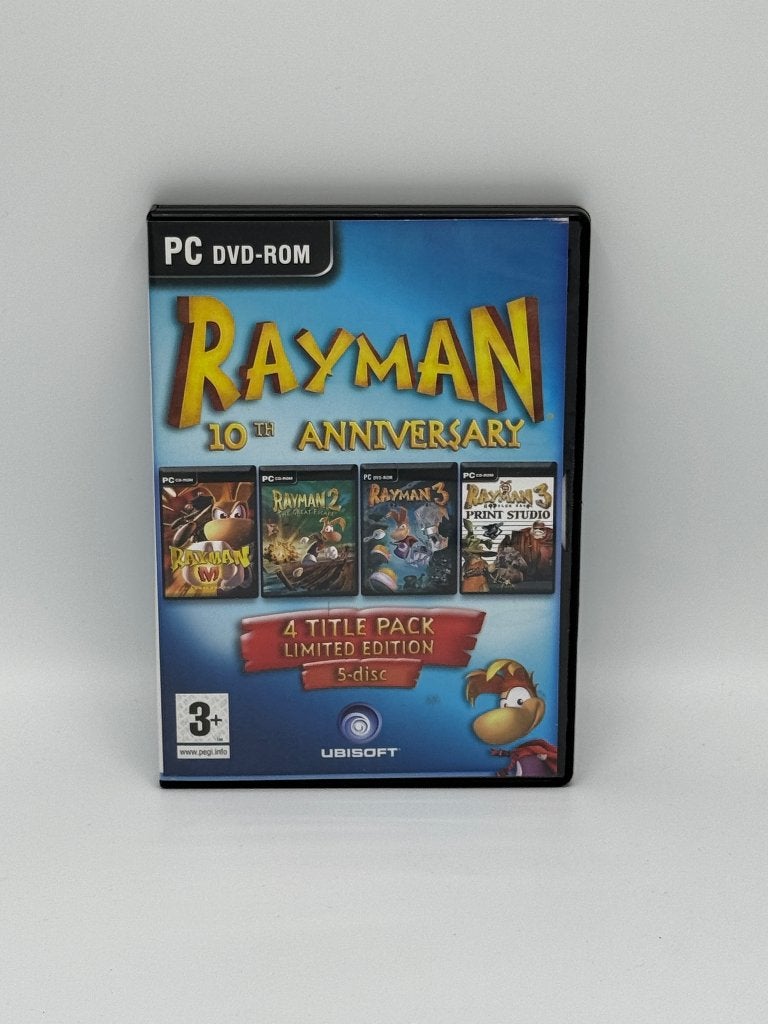 Rayman 10th Anniversary PC - Limited Edition 4-in-1, Spelcomputers en Games, Games | Pc, Gebruikt, Platform, 1 speler, Vanaf 3 jaar