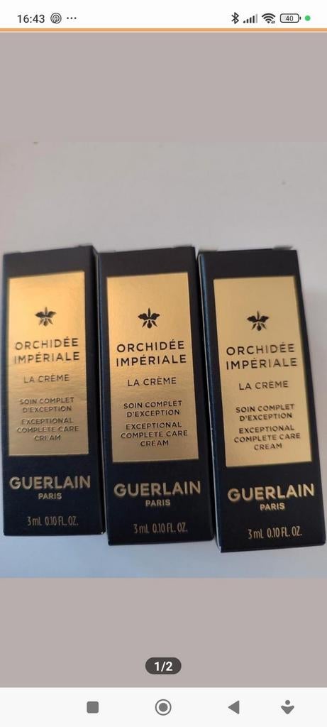 Guerlain Orchidee Imperiale la crème 9ml, Ophalen of Verzenden, Nieuw, Gehele gezicht