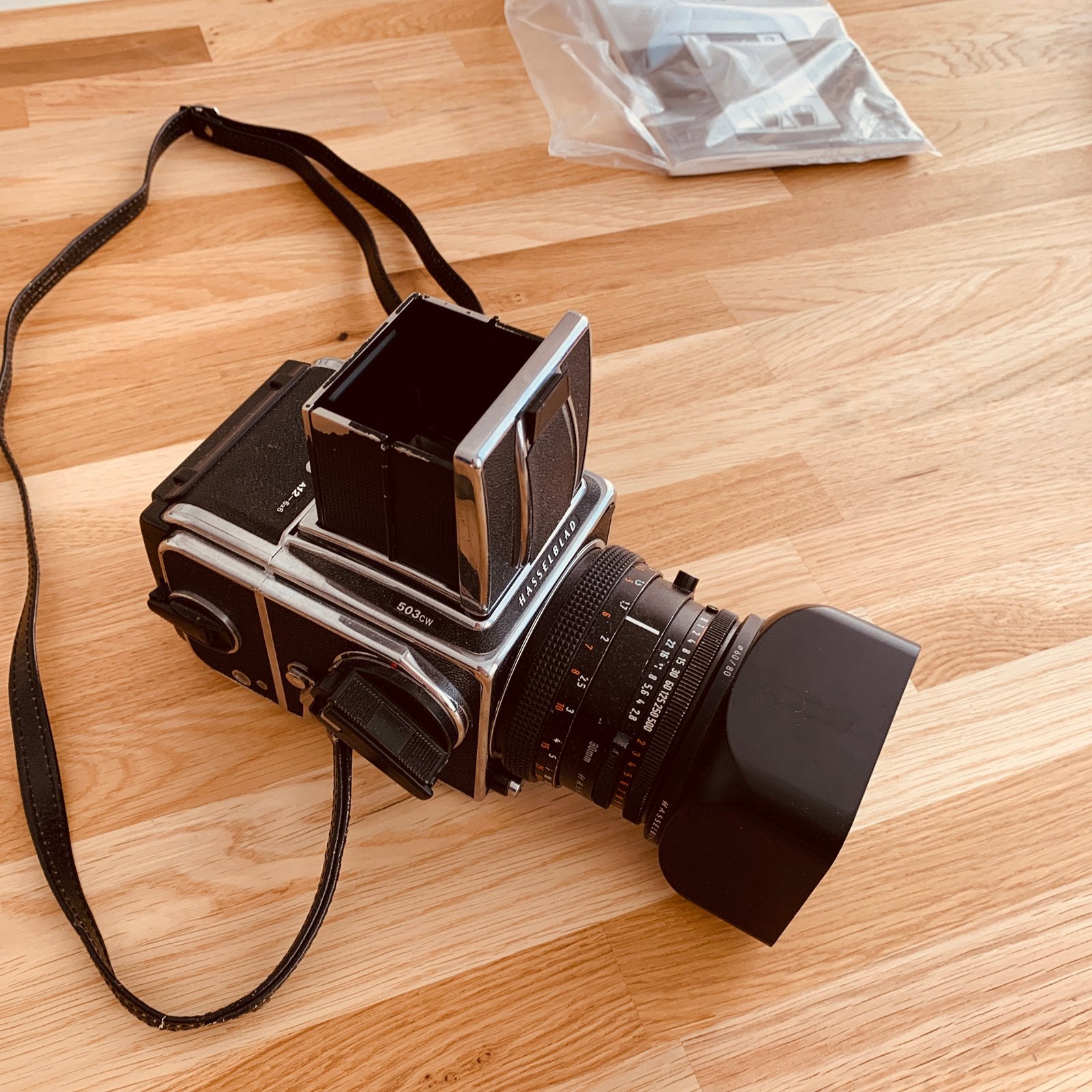Hasselblad 503CW + 80mm, Ophalen, Gebruikt, Spiegelreflex, Overige Merken