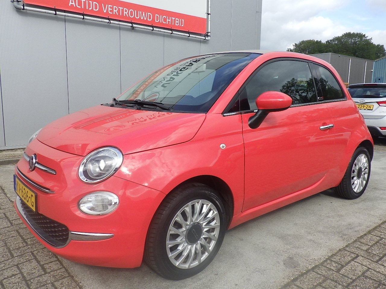Fiat 500 Cabriolet Automaat 0.9 TwinAir Turbo Lounge, Leder,, Auto's, Gebruikt, Cabriolet, Bedrijf, 26 km/l