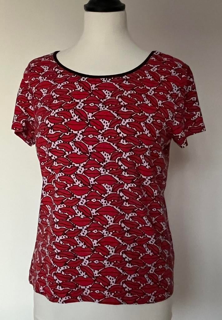 Juffrouw Jansen “lipjse) T-shirt korte mouwen maat M, Maat 38/40 (M), Ophalen of Verzenden, Zo goed als nieuw, Korte mouw