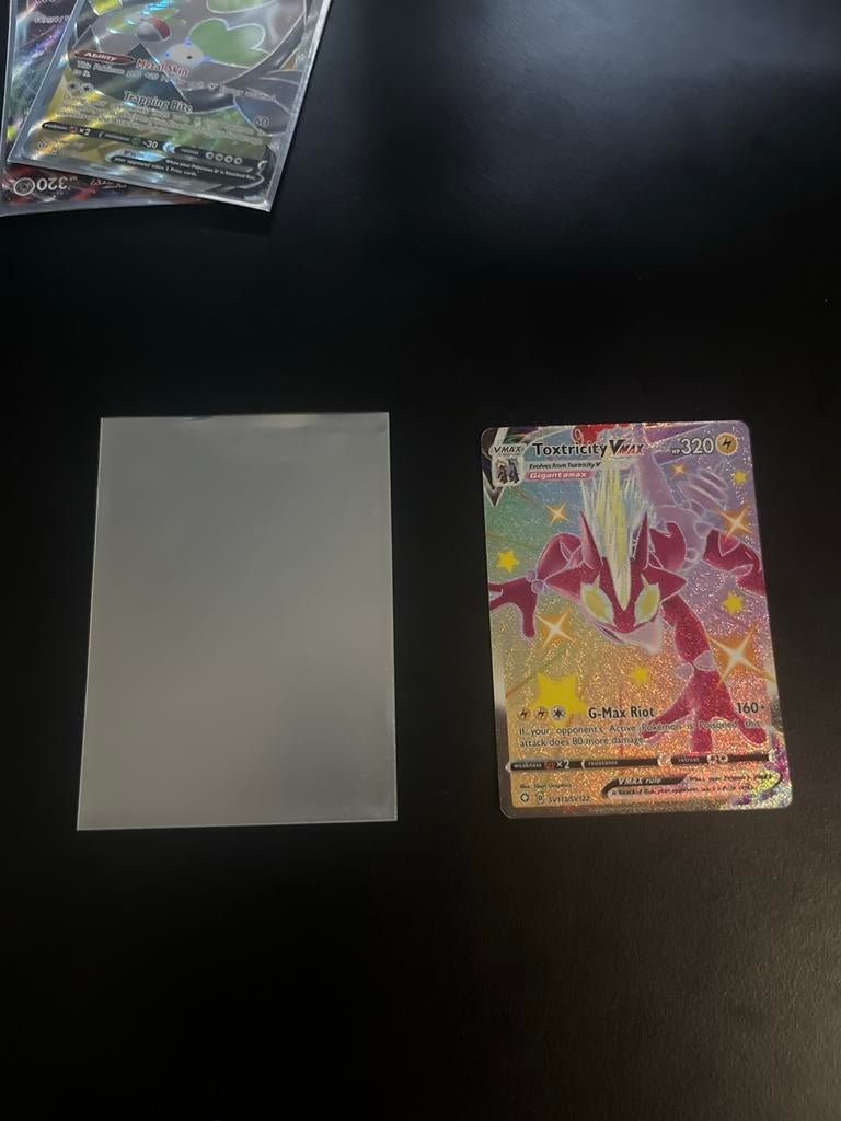 Toxtricity VMAX Shiny Pokémon Kaart - Zo goed als nieuw, Ophalen, Zo goed als nieuw, Losse kaart, Foil