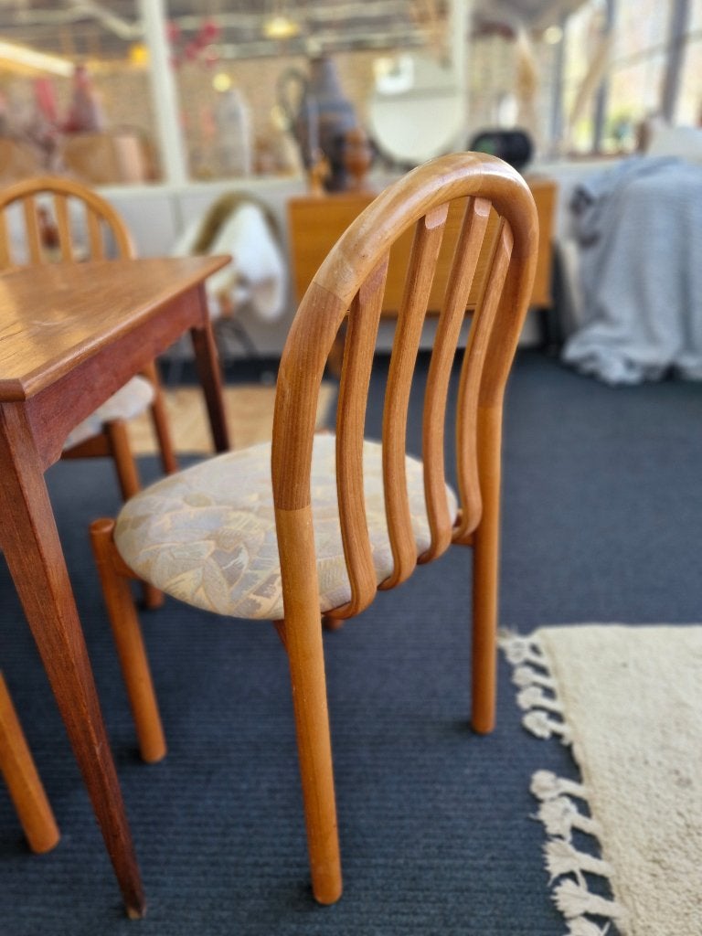 Vintage Deens design eetkamerstoelen (6) Koefoed, Ophalen, Gebruikt, Bruin, Koefoed